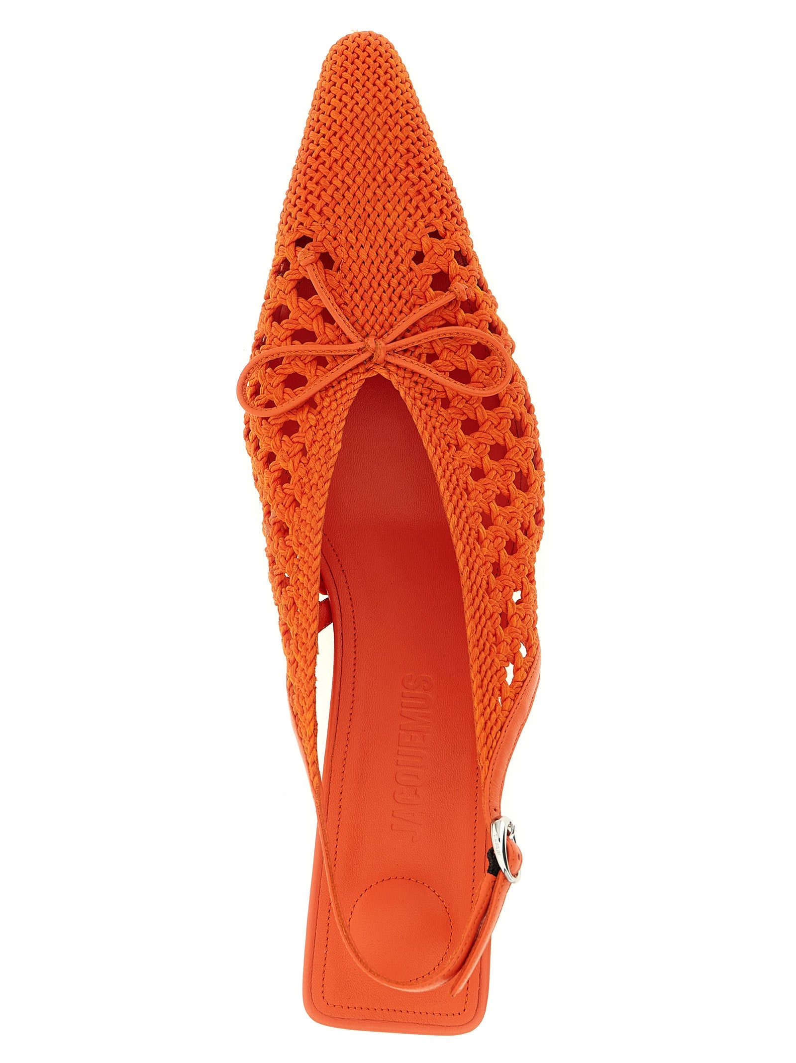 Jacquemus Orange Pumps aus Polyester mit mittlerem Absatz