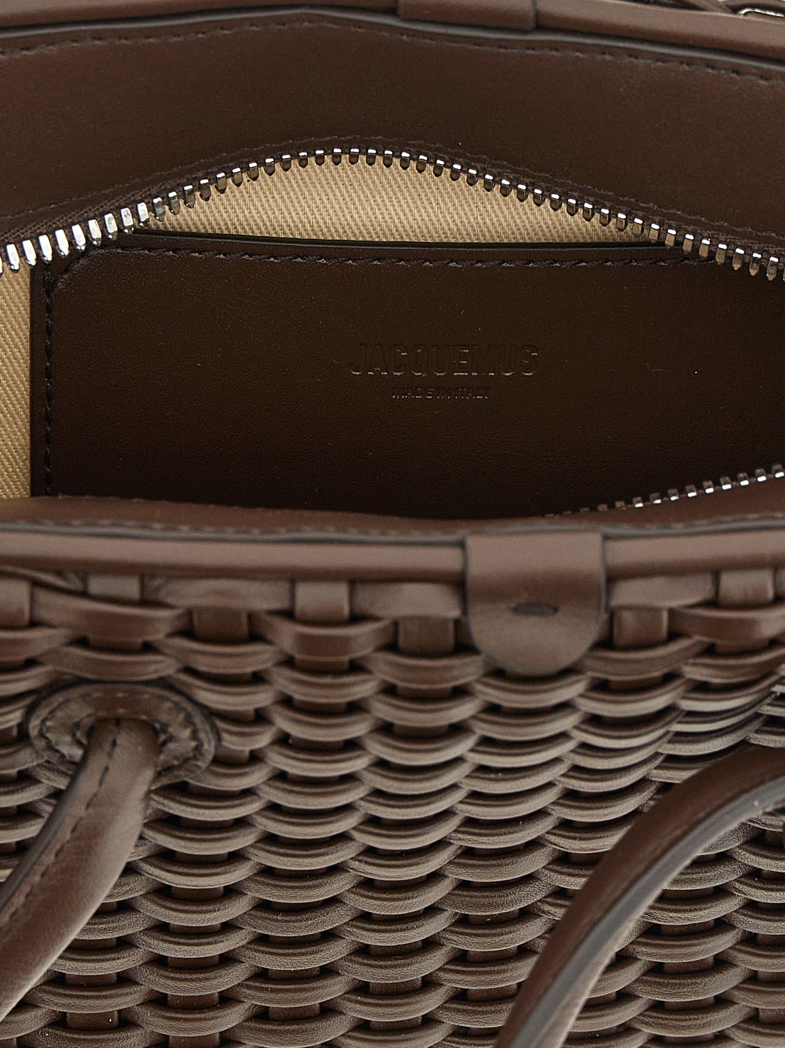 Jacquemus Braune Baumwolltasche