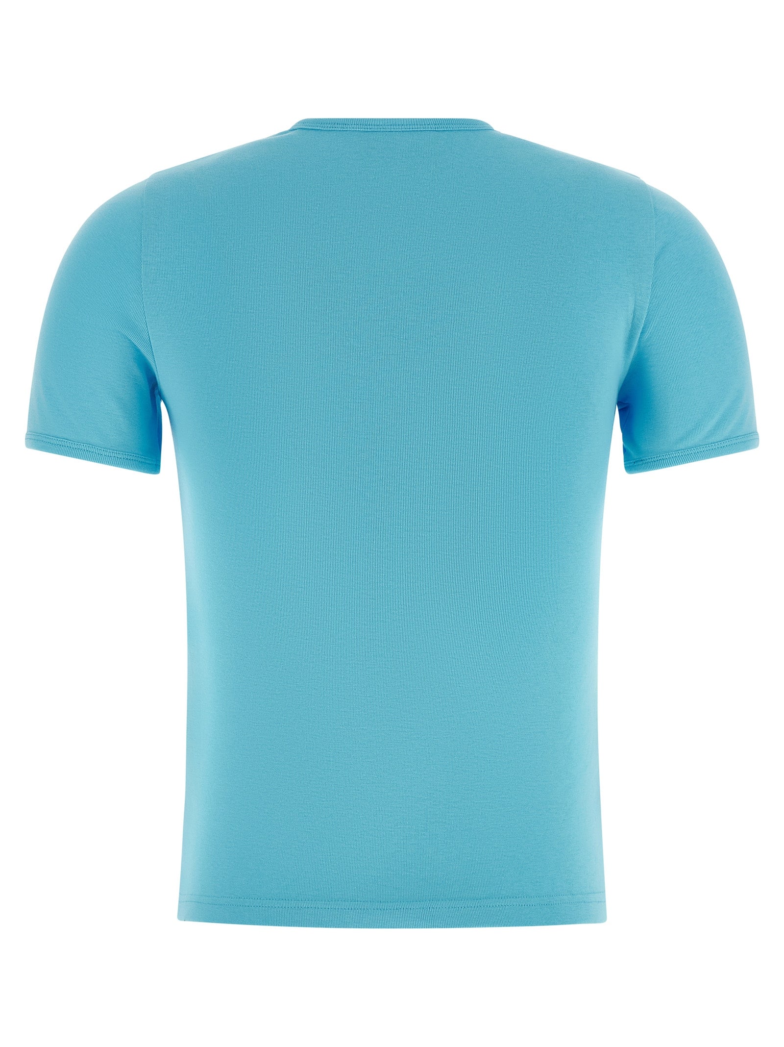 Courrèges Blaues Baumwoll-T-Shirt