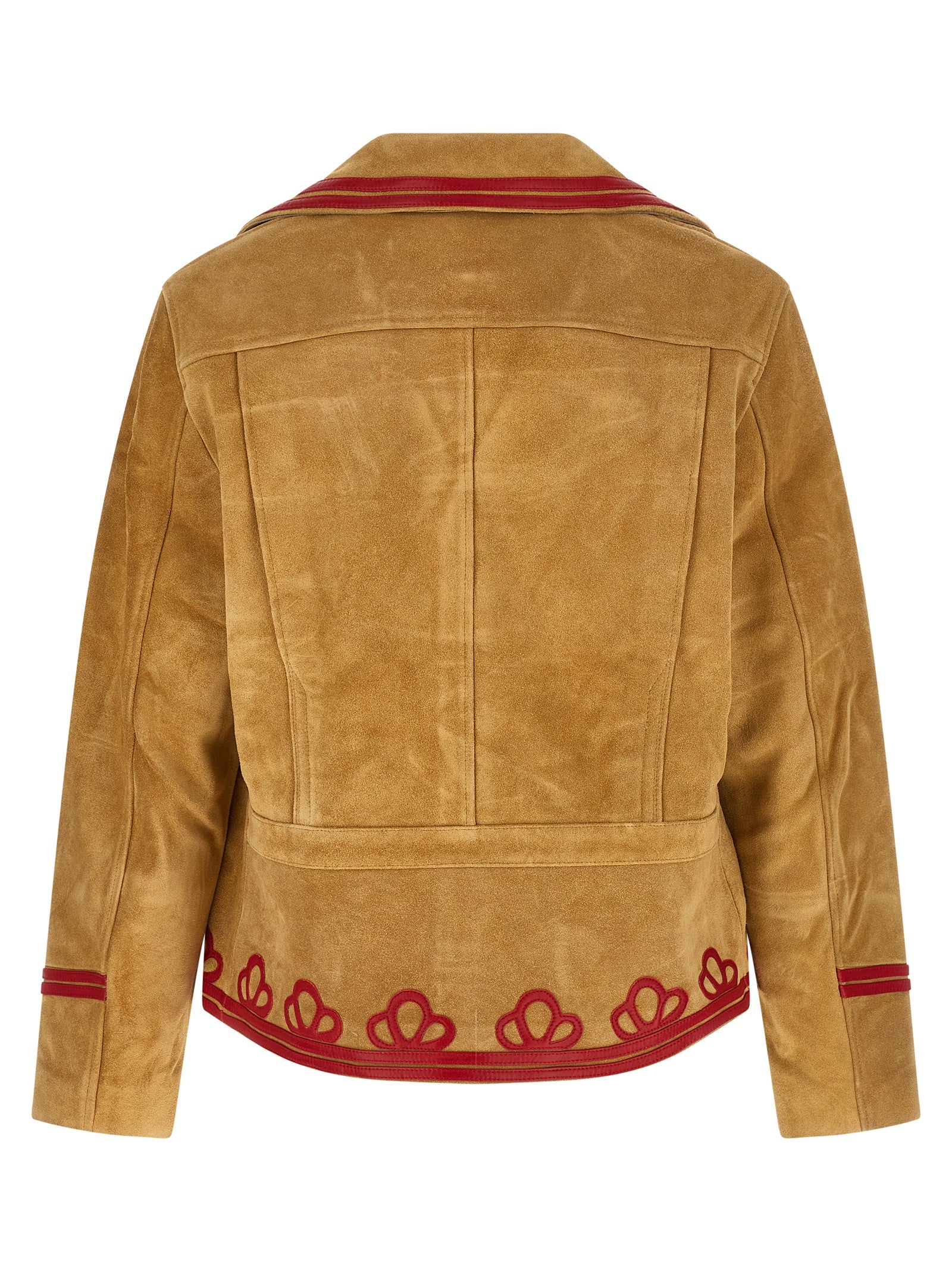 BODE Beige Cowhide Lederjacke