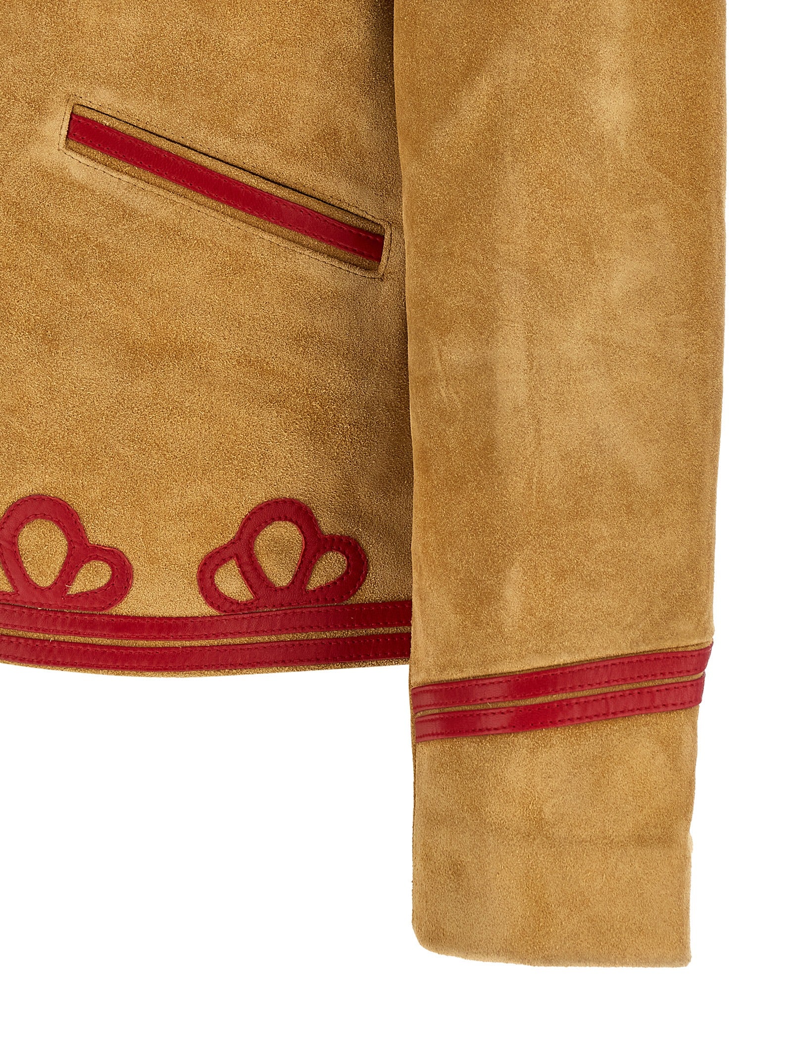 BODE Beige Cowhide Lederjacke