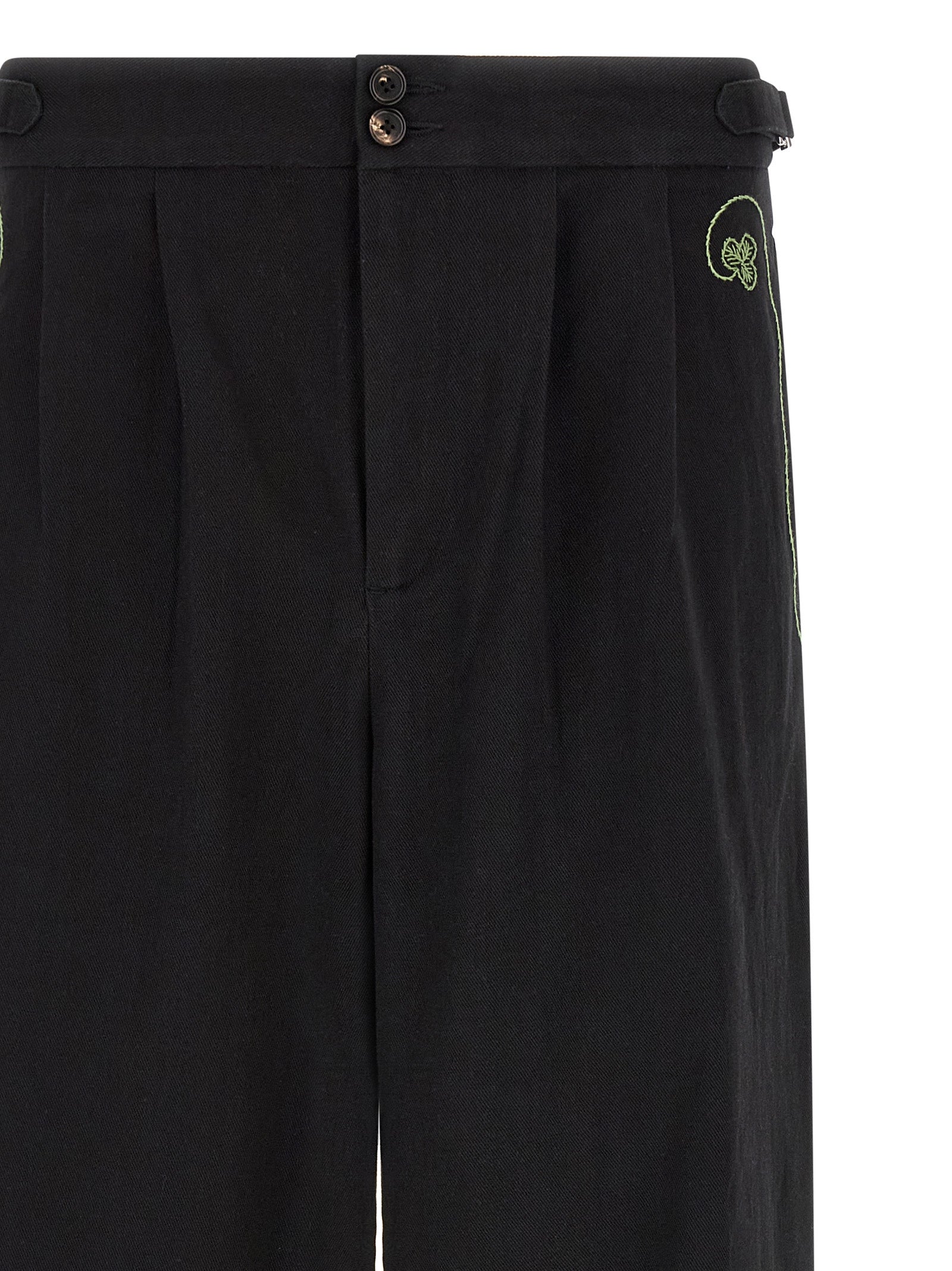 BODE Schwarze Baumwoll-Freizeithose