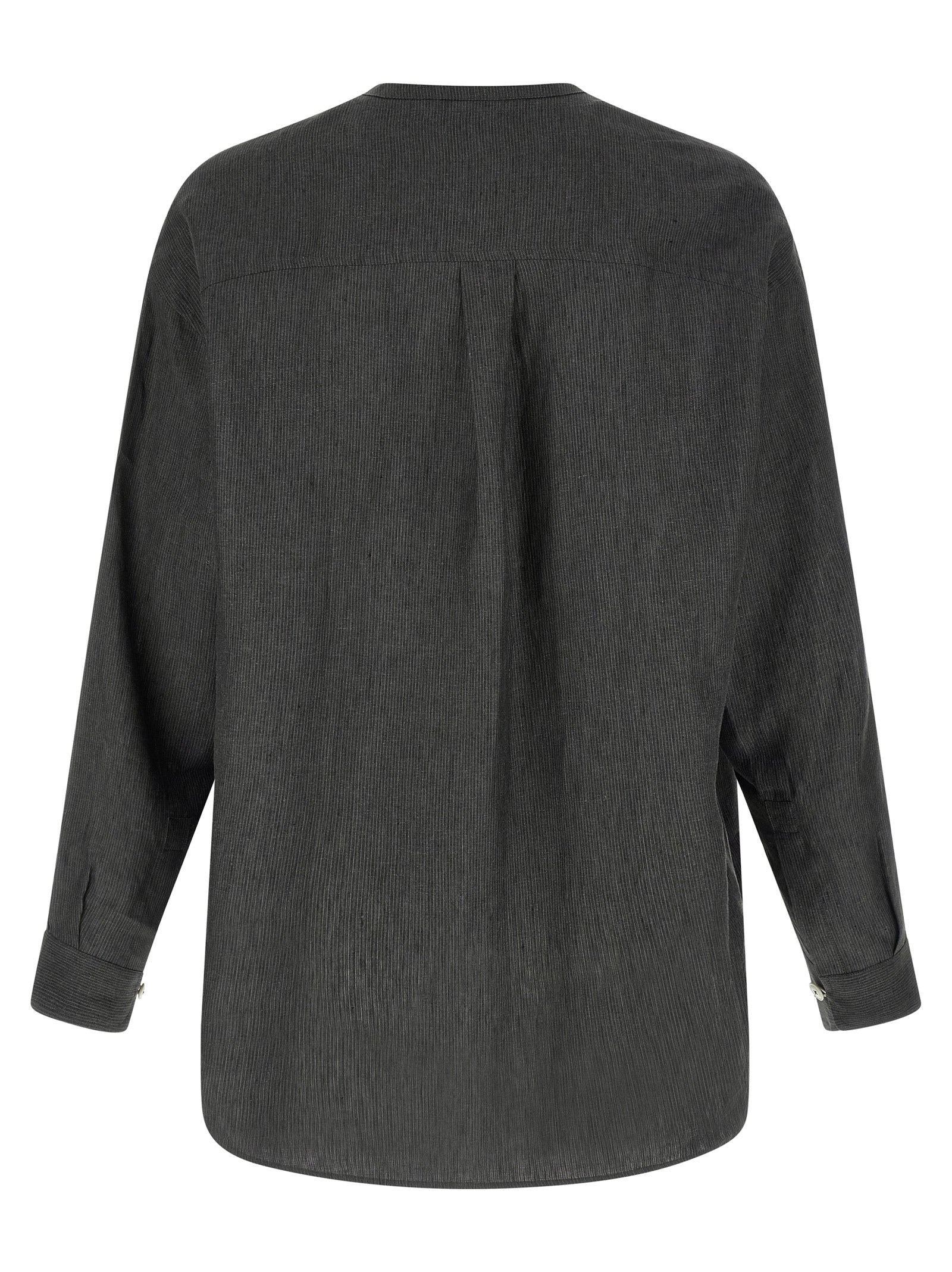 Jacquemus Graue Leinenbluse