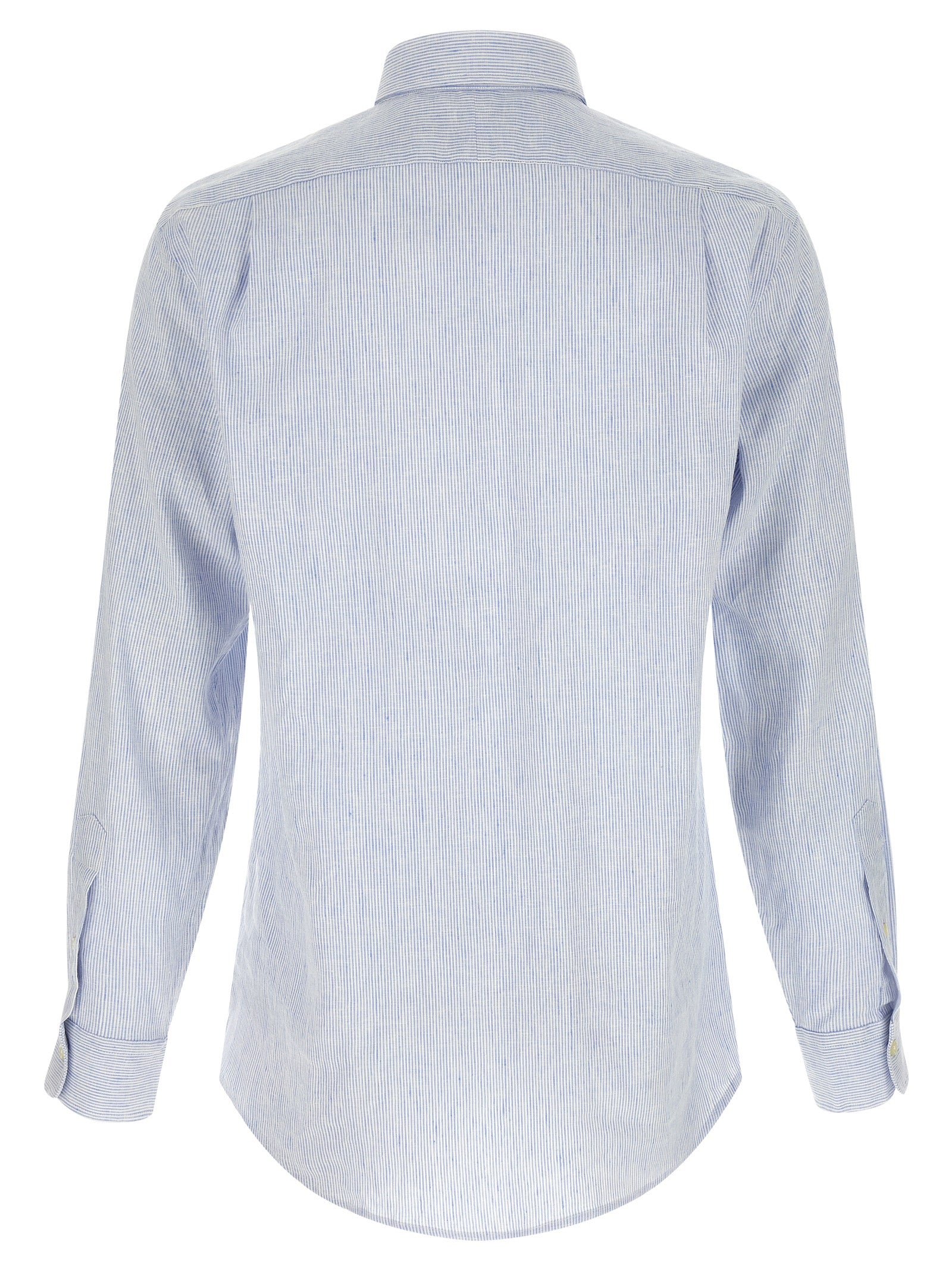 Polo Ralph Lauren Blaue Leinenbluse