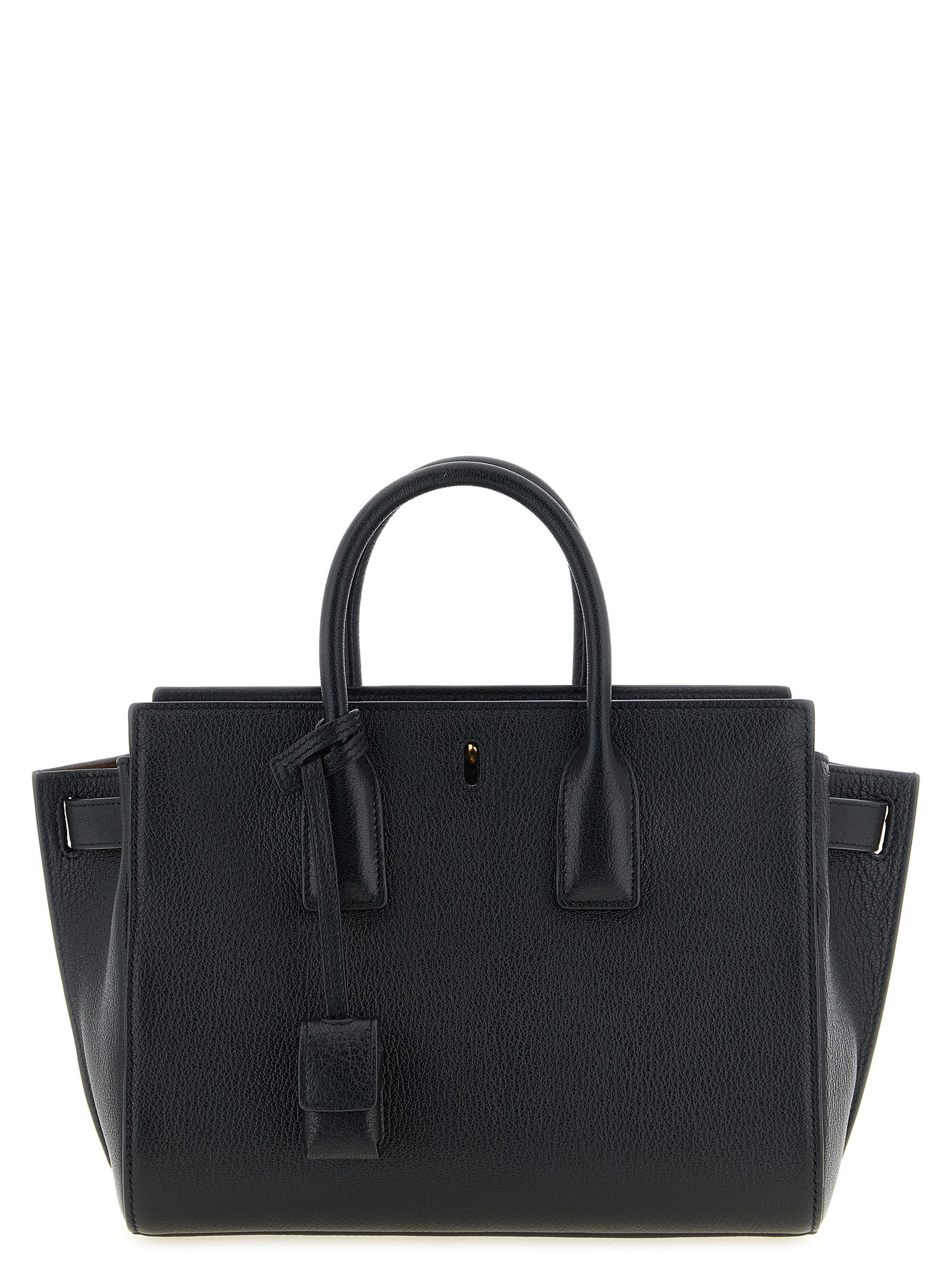 Saint Laurent Schwarze Ziegenleder-Handtasche
