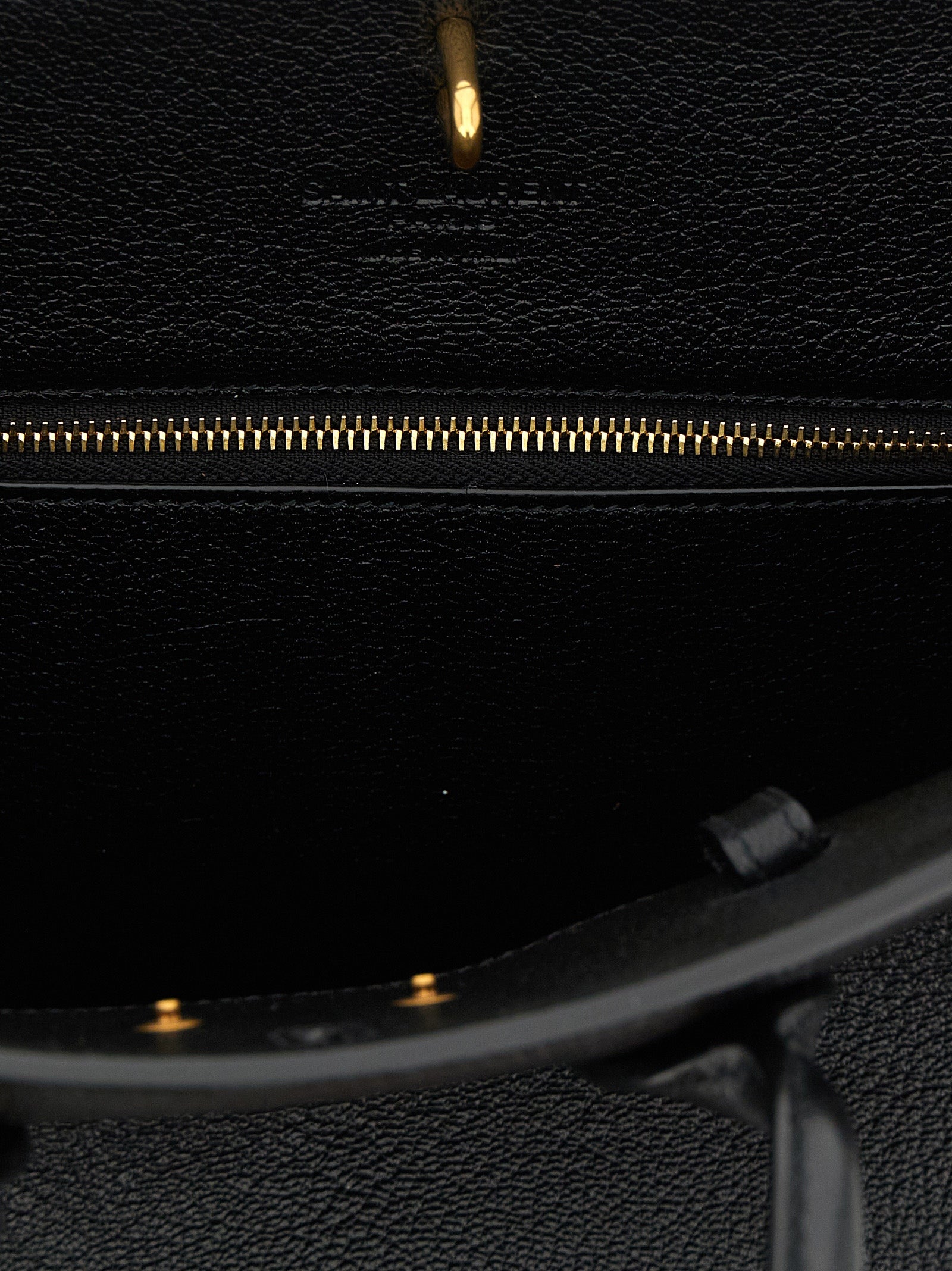Saint Laurent Schwarze Ziegenleder-Handtasche