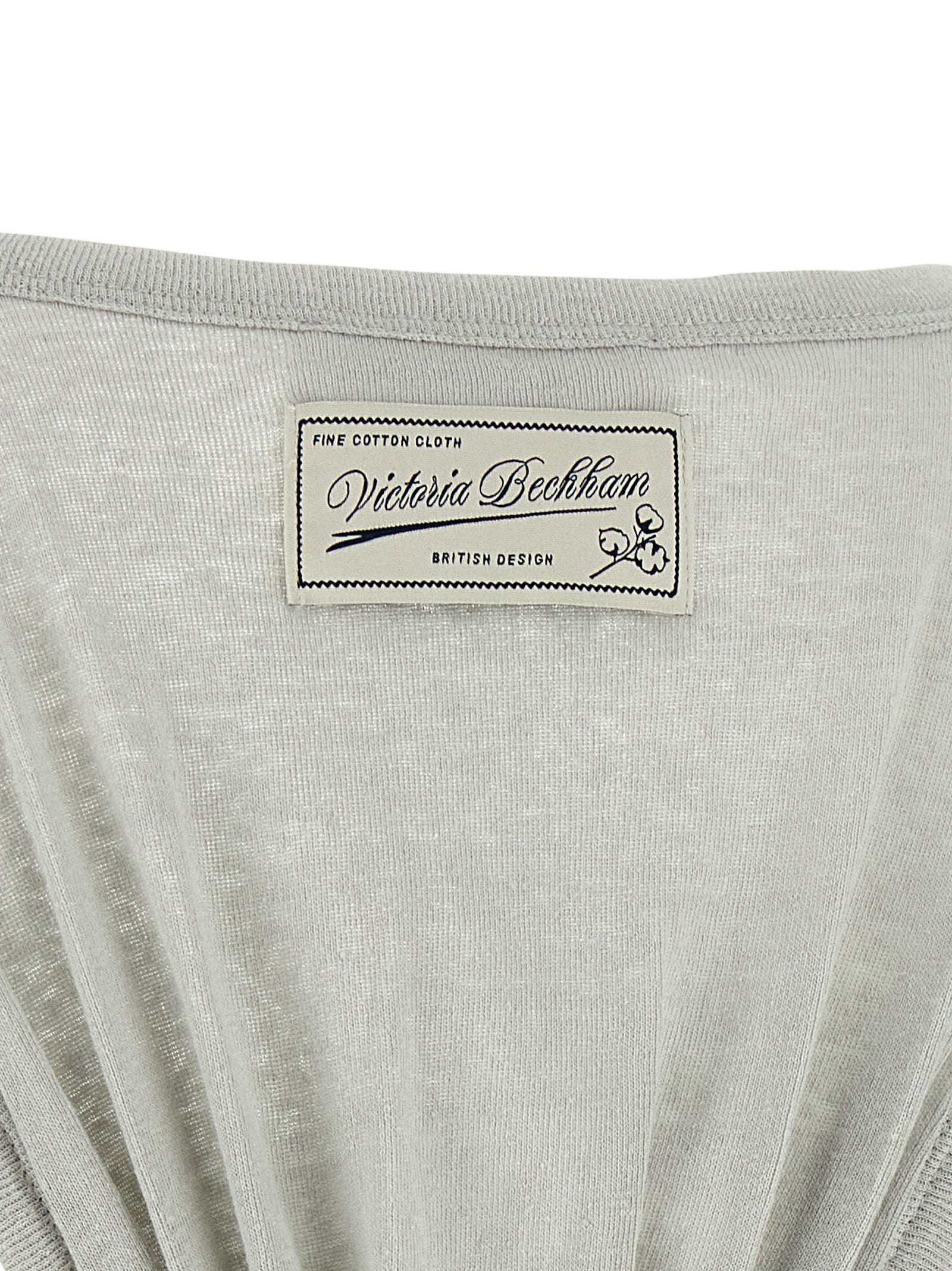 Victoria Beckham Graue Baumwoll-Tanktops
