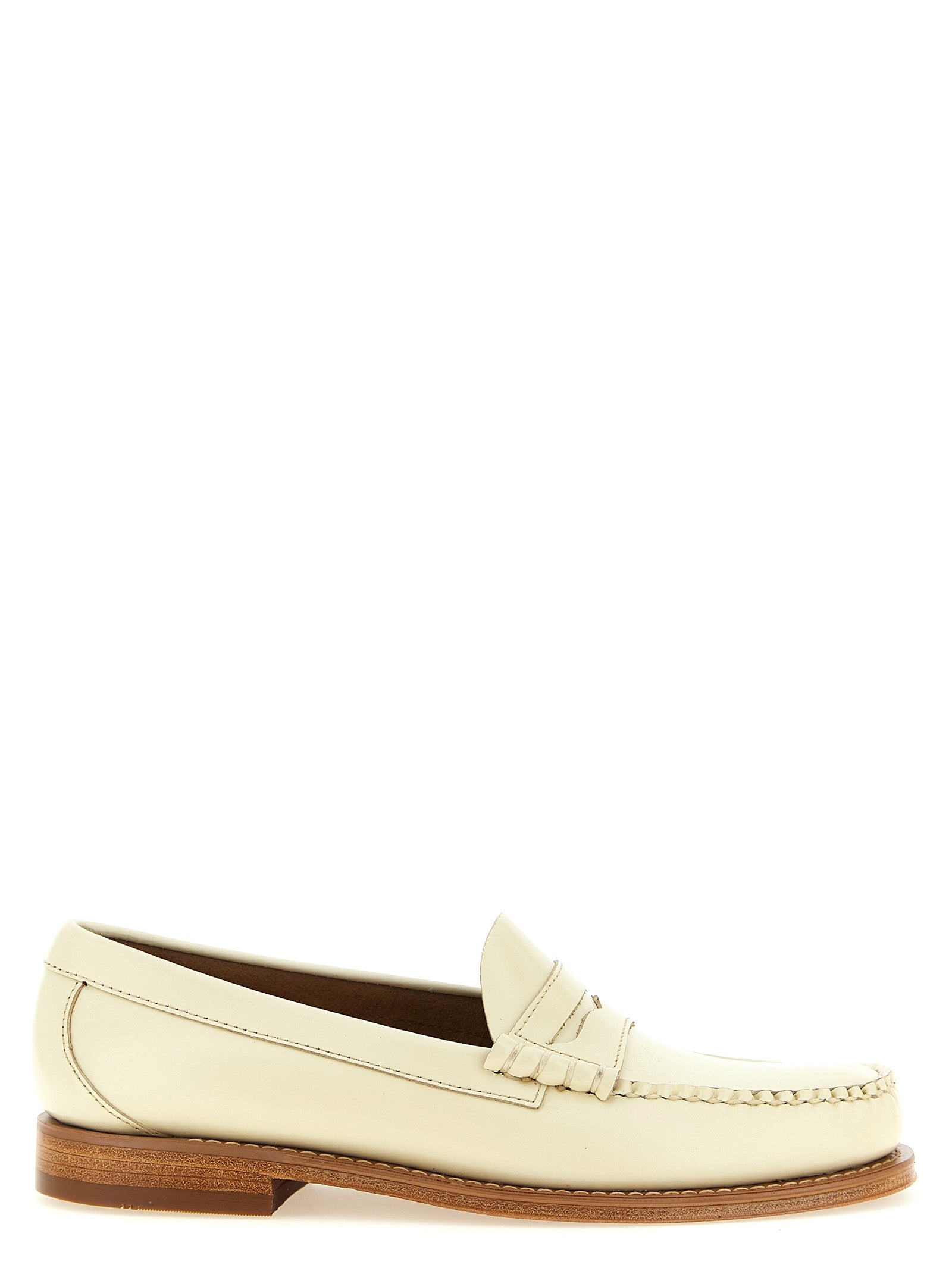 G.H. BASS Beige Kalbsleder Loafer