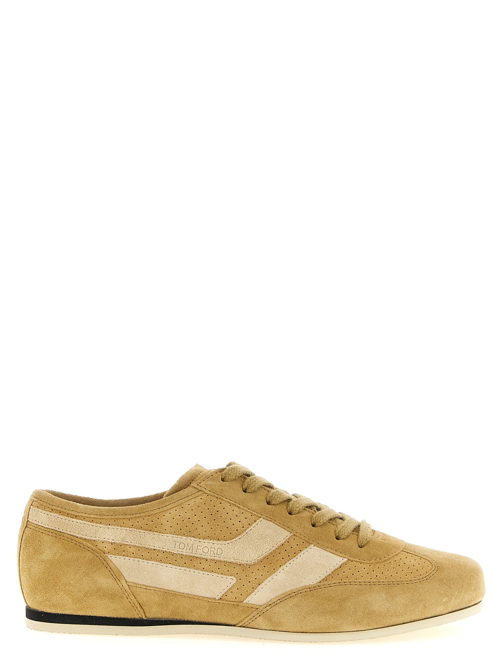 Tom Ford Beige Kalbsleder-Sneakers