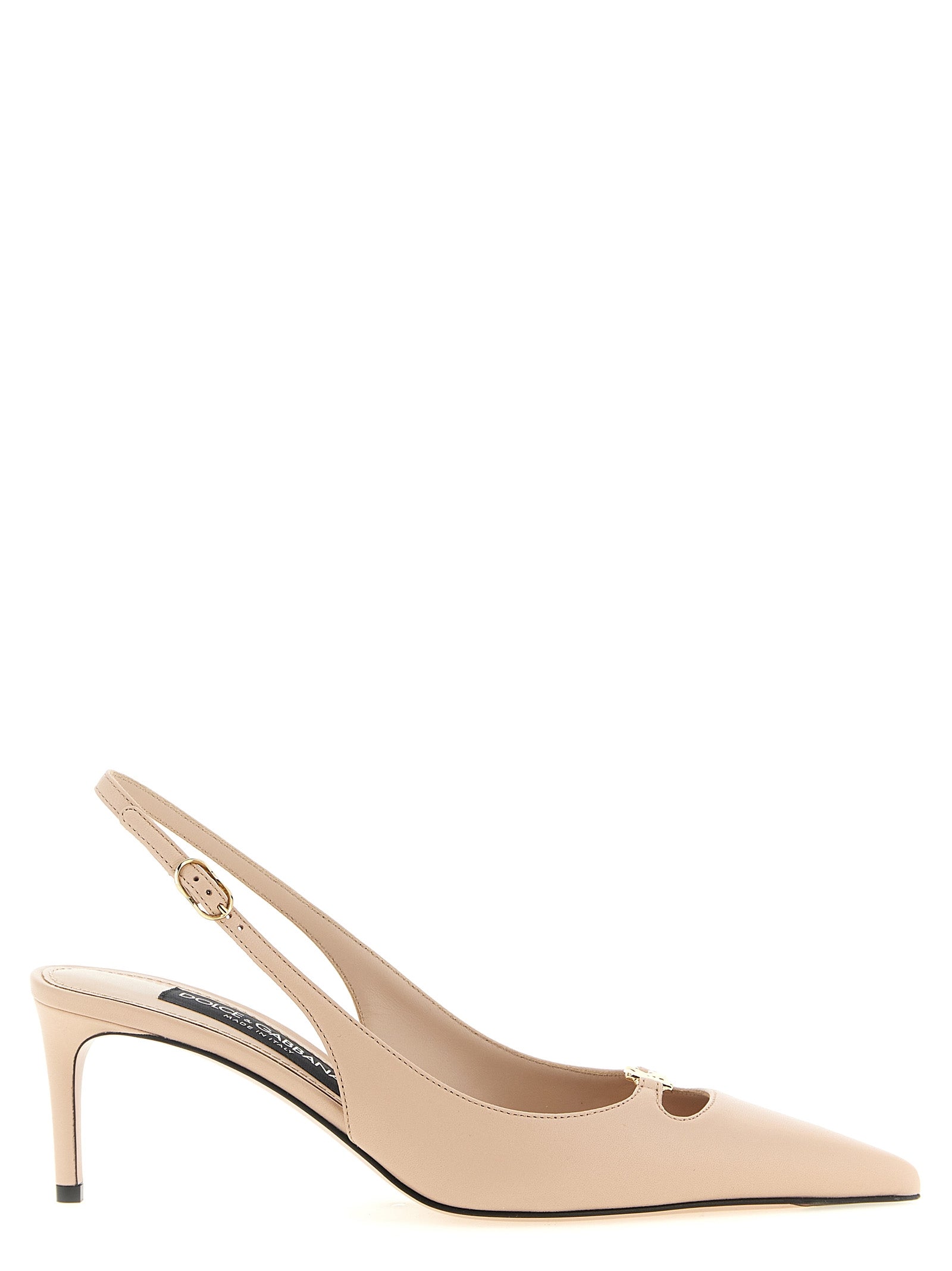 Dolce & Gabbana Mehrfarbige Pumps mit mittelhohem Absatz aus Lammleder