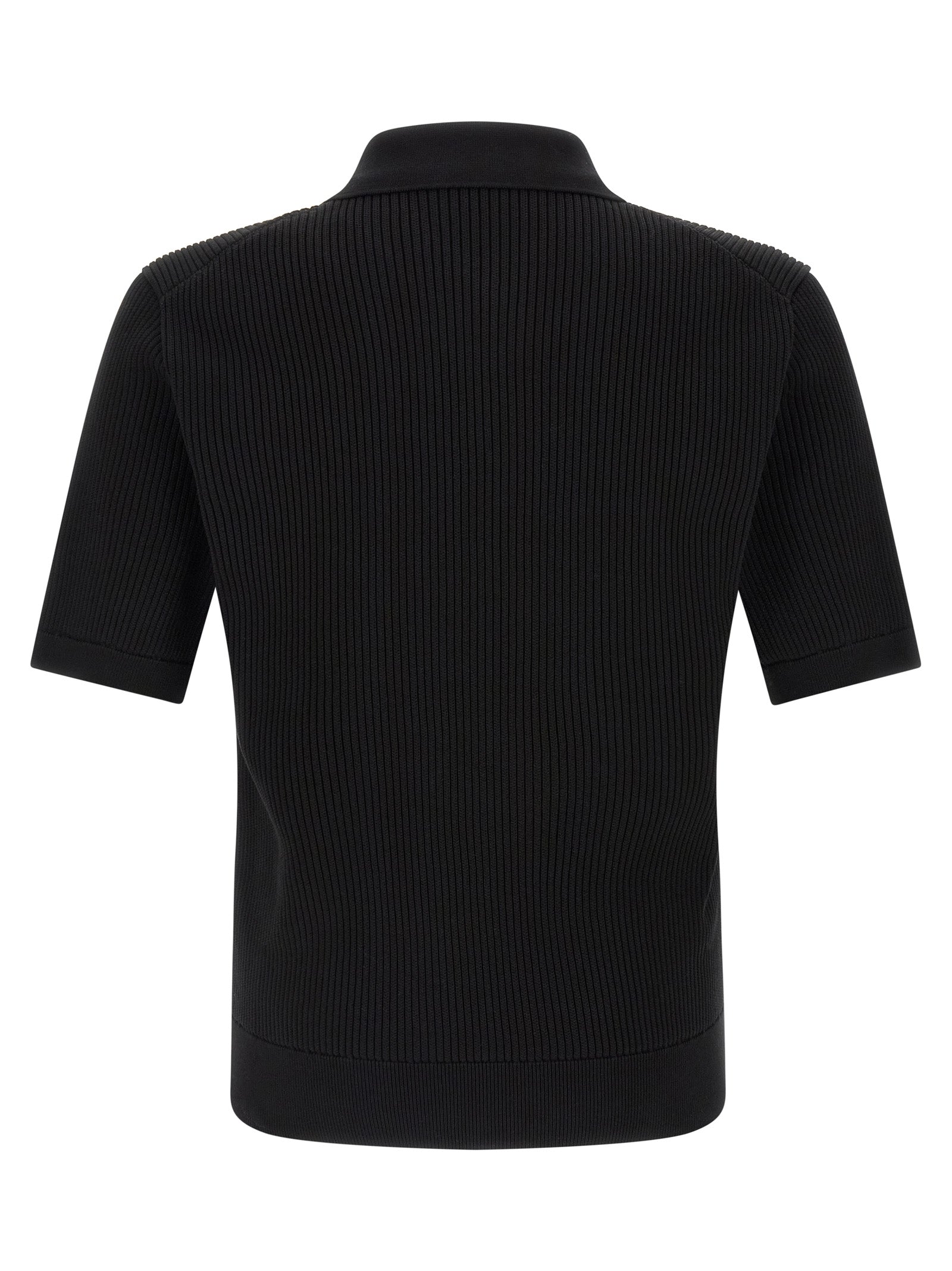 Dolce & Gabbana Schwarzes Baumwoll-Poloshirt