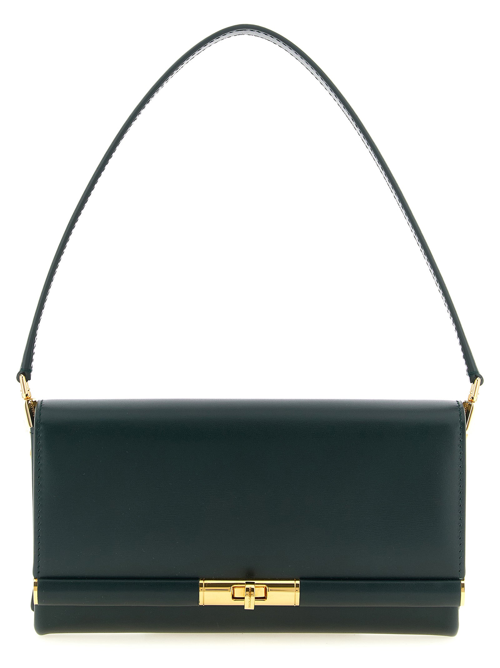 Dolce & Gabbana Zweifarbige Schultertasche aus Kalbsleder