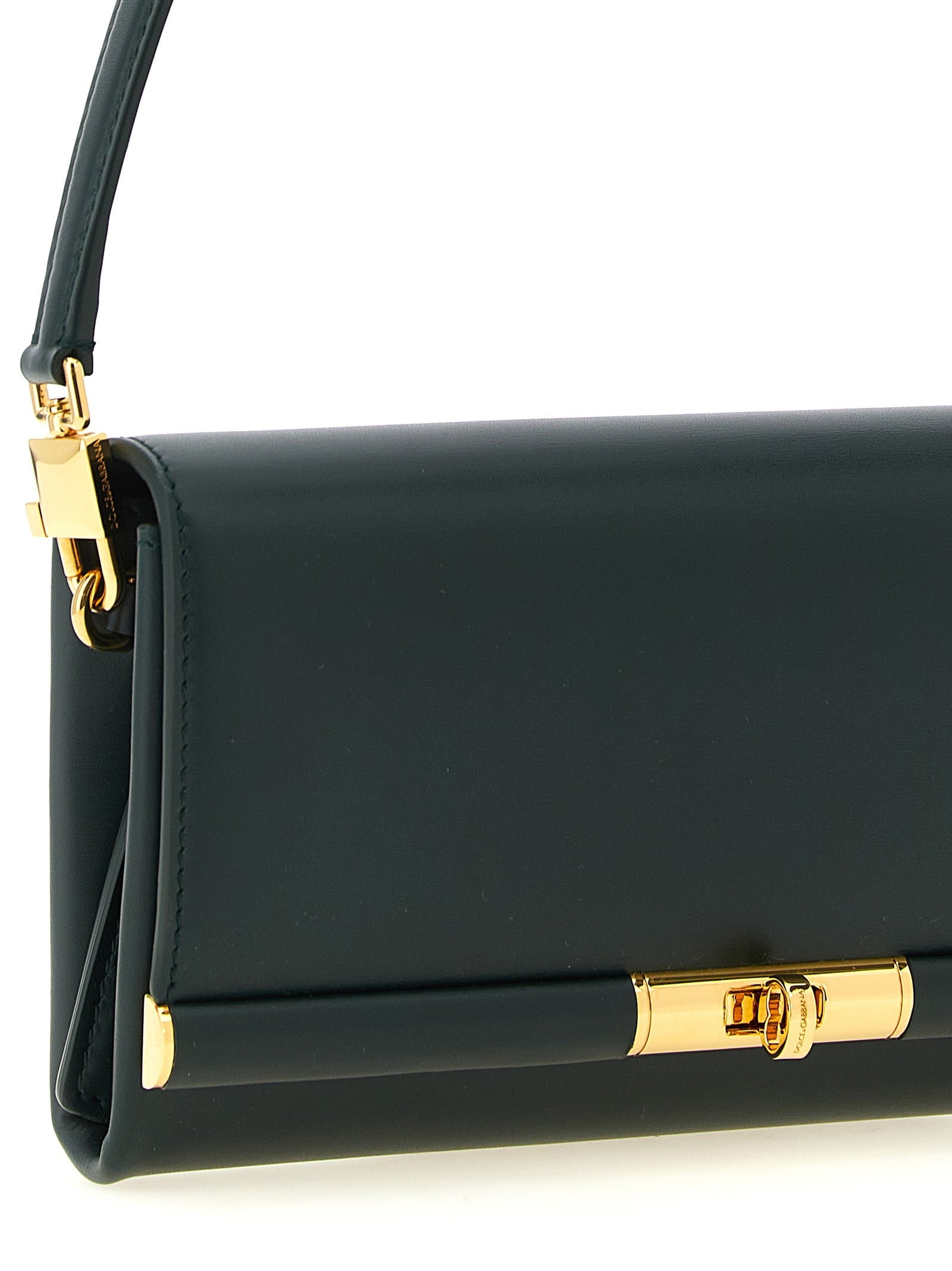 Dolce & Gabbana Zweifarbige Schultertasche aus Kalbsleder