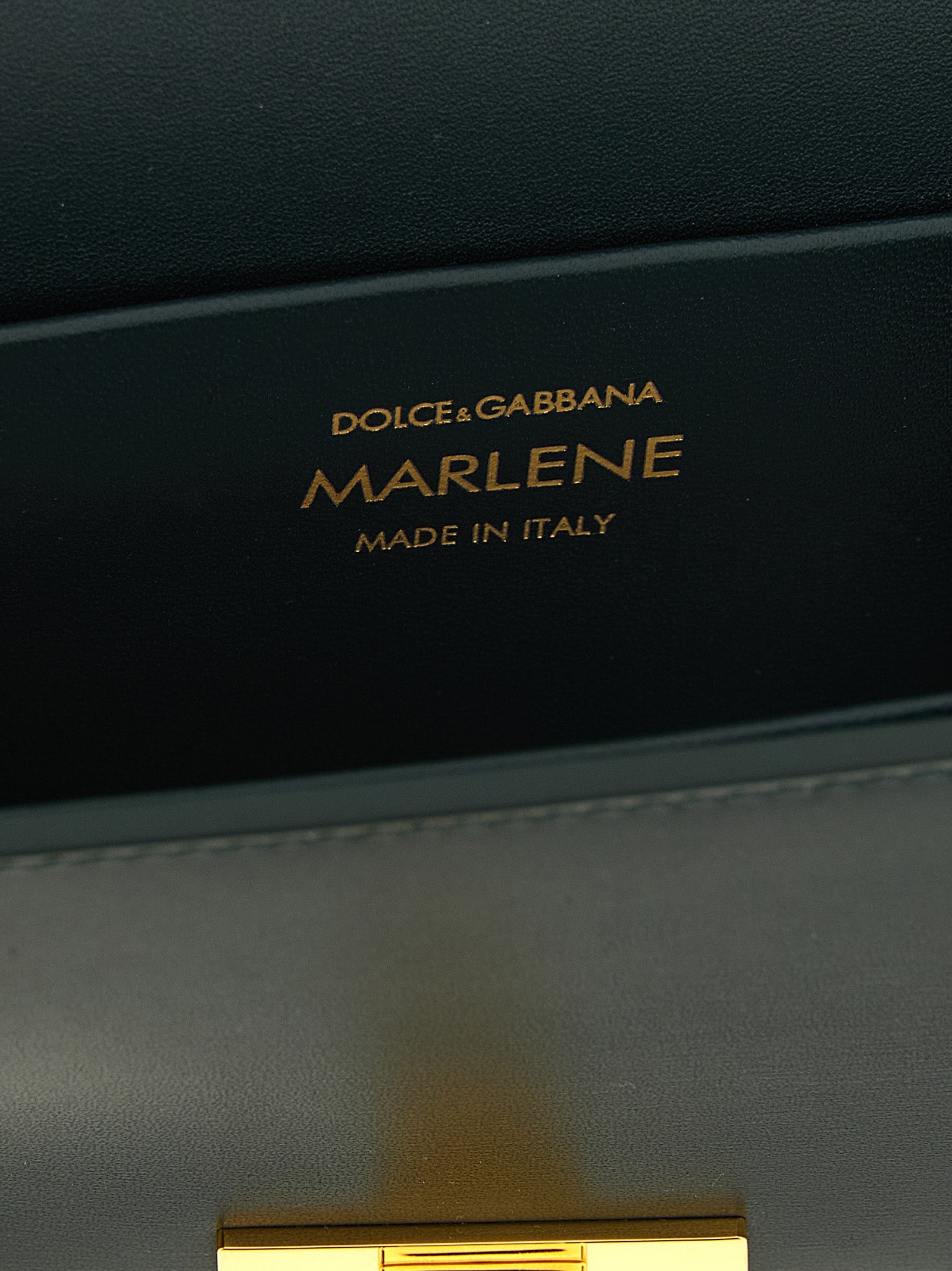 Dolce & Gabbana Zweifarbige Schultertasche aus Kalbsleder