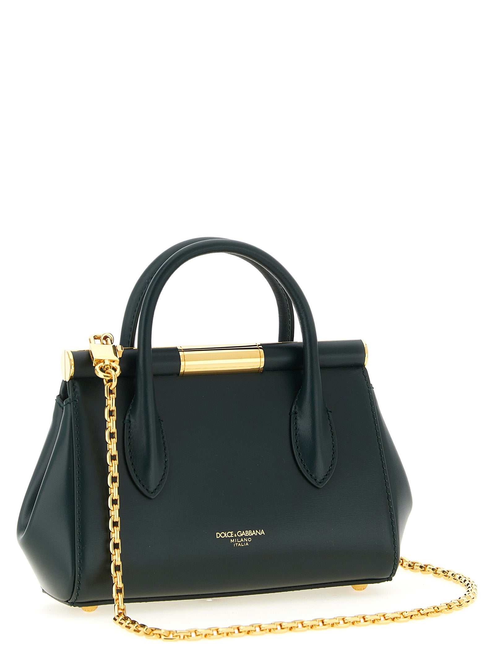 Dolce & Gabbana Zweifarbige Kalbsleder-Handtasche