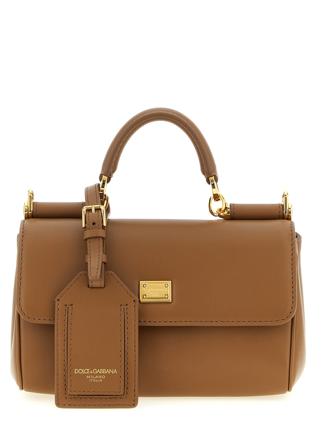Dolce & Gabbana Braune Kalbsleder-Handtasche