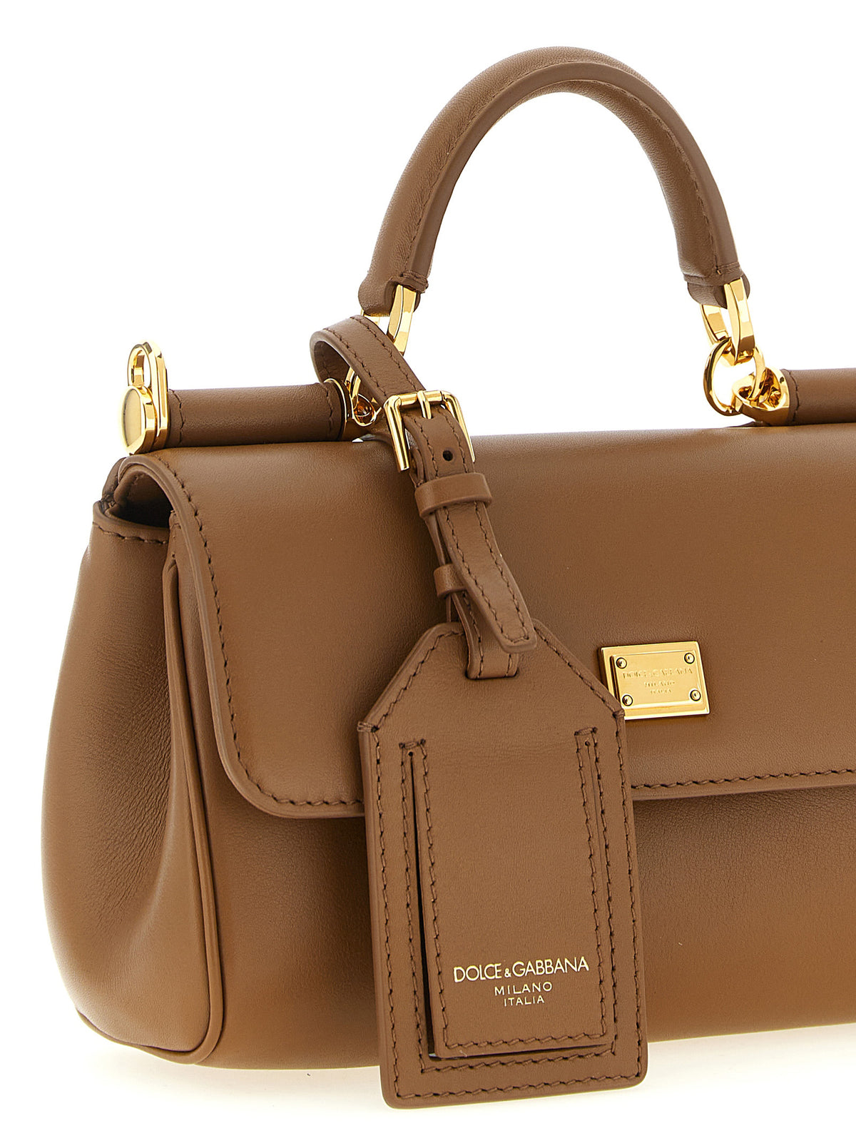 Dolce & Gabbana Braune Kalbsleder-Handtasche