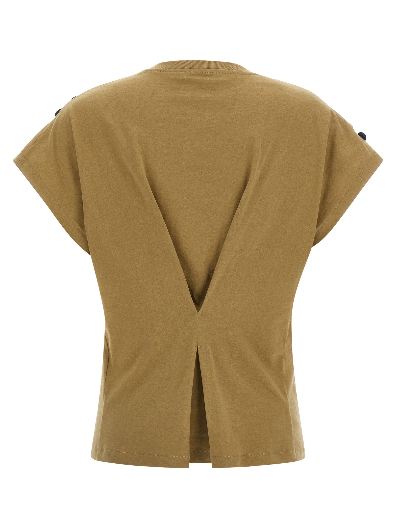 NUDE Braunes Baumwoll-T-Shirt