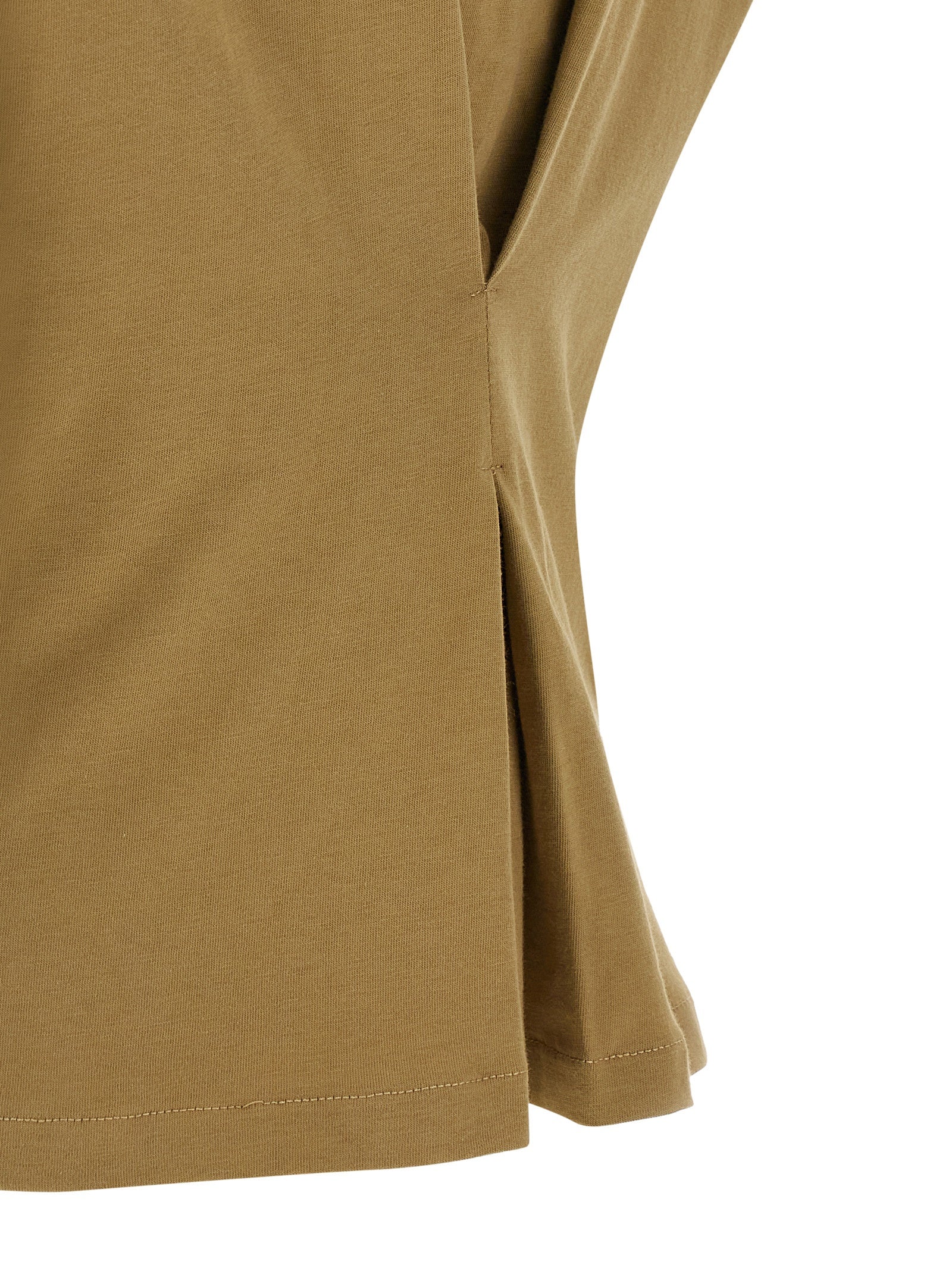 NUDE Braunes Baumwoll-T-Shirt