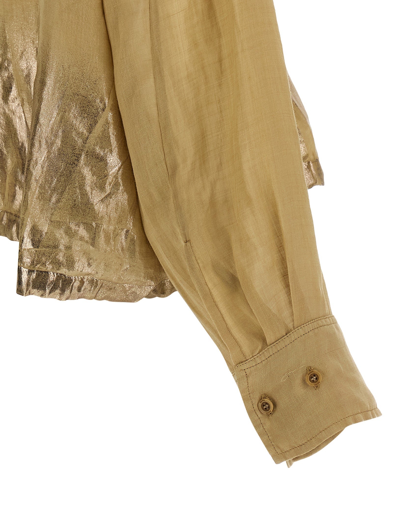 NUDE Braune Tencel-Bluse