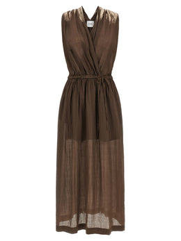 NUDE Langes braunes Kleid aus Tencel