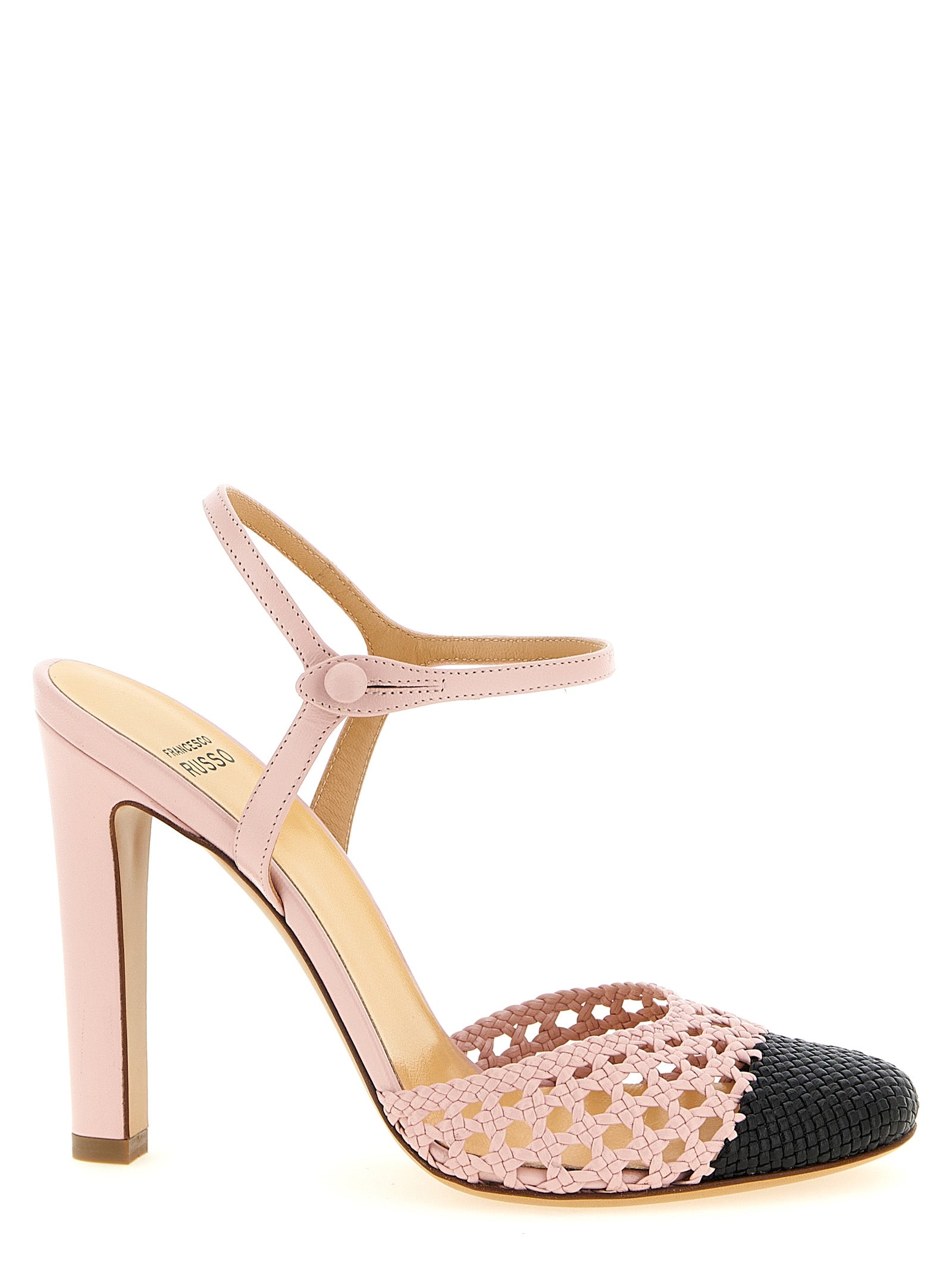 Francesco Russo Mehrfarbige Pumps aus Ziegenleder