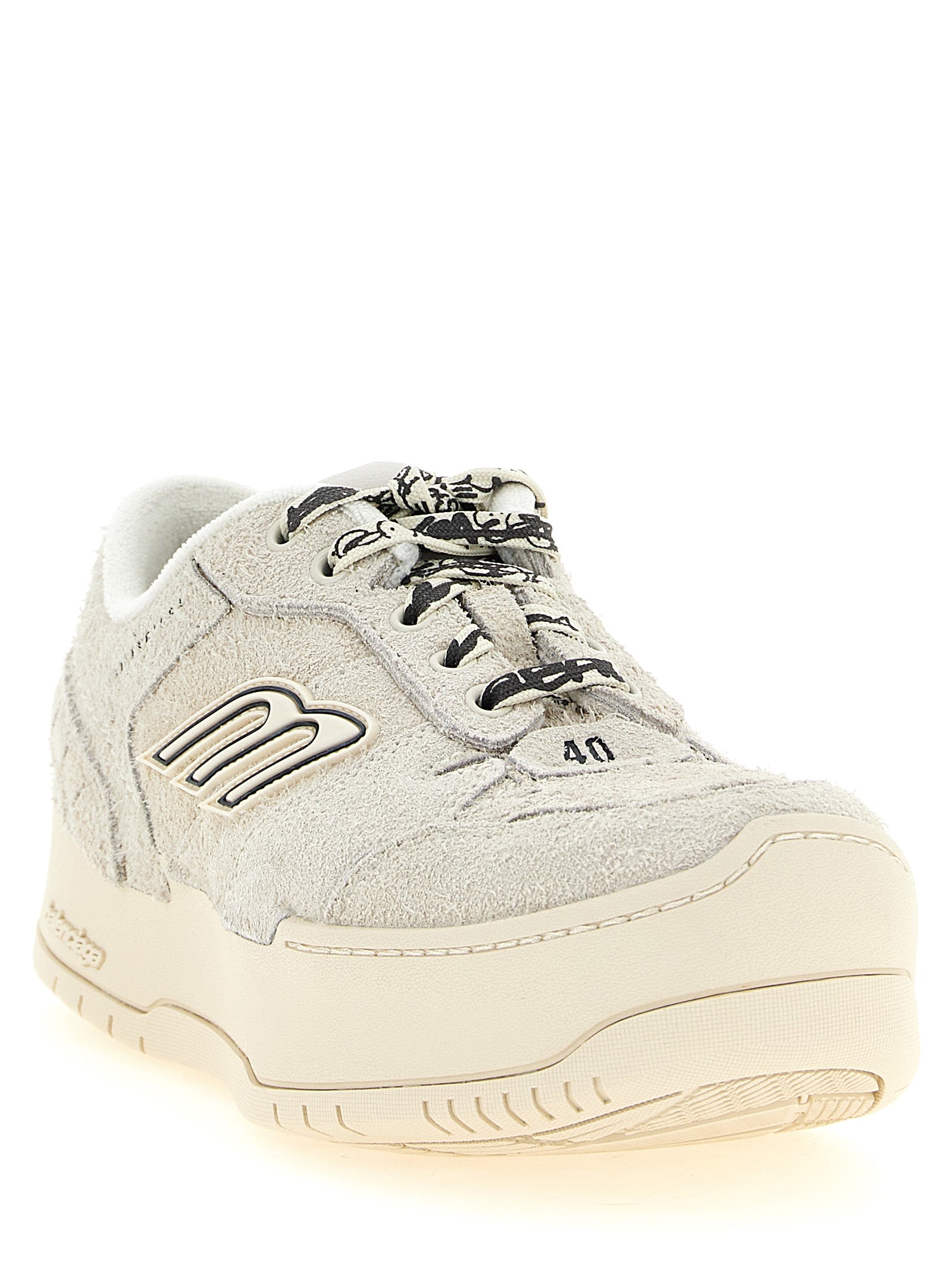 Balenciaga Beige Kalbsleder Plateau-Sneaker