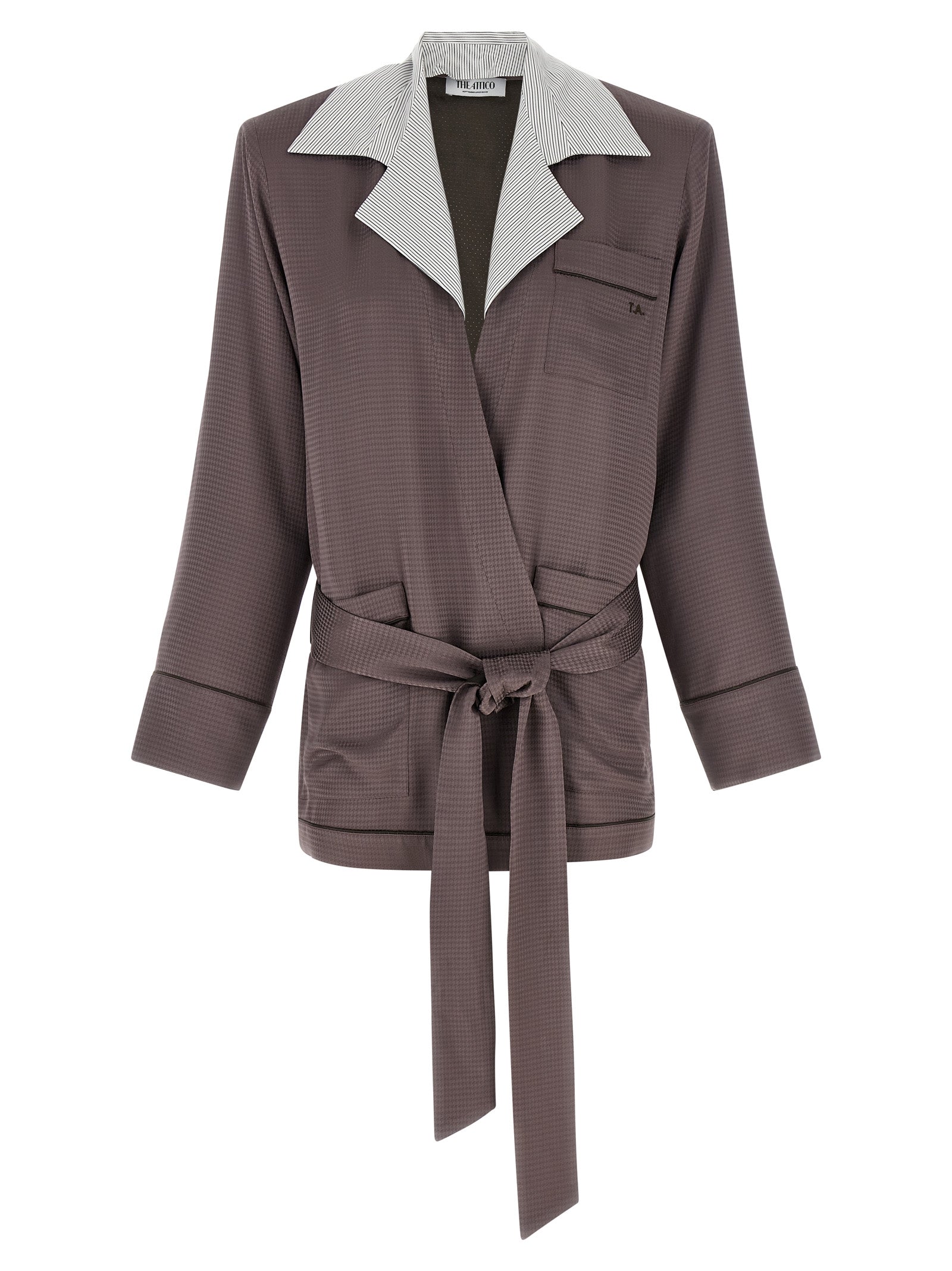 The Attico Violetter Viskose-Blazer