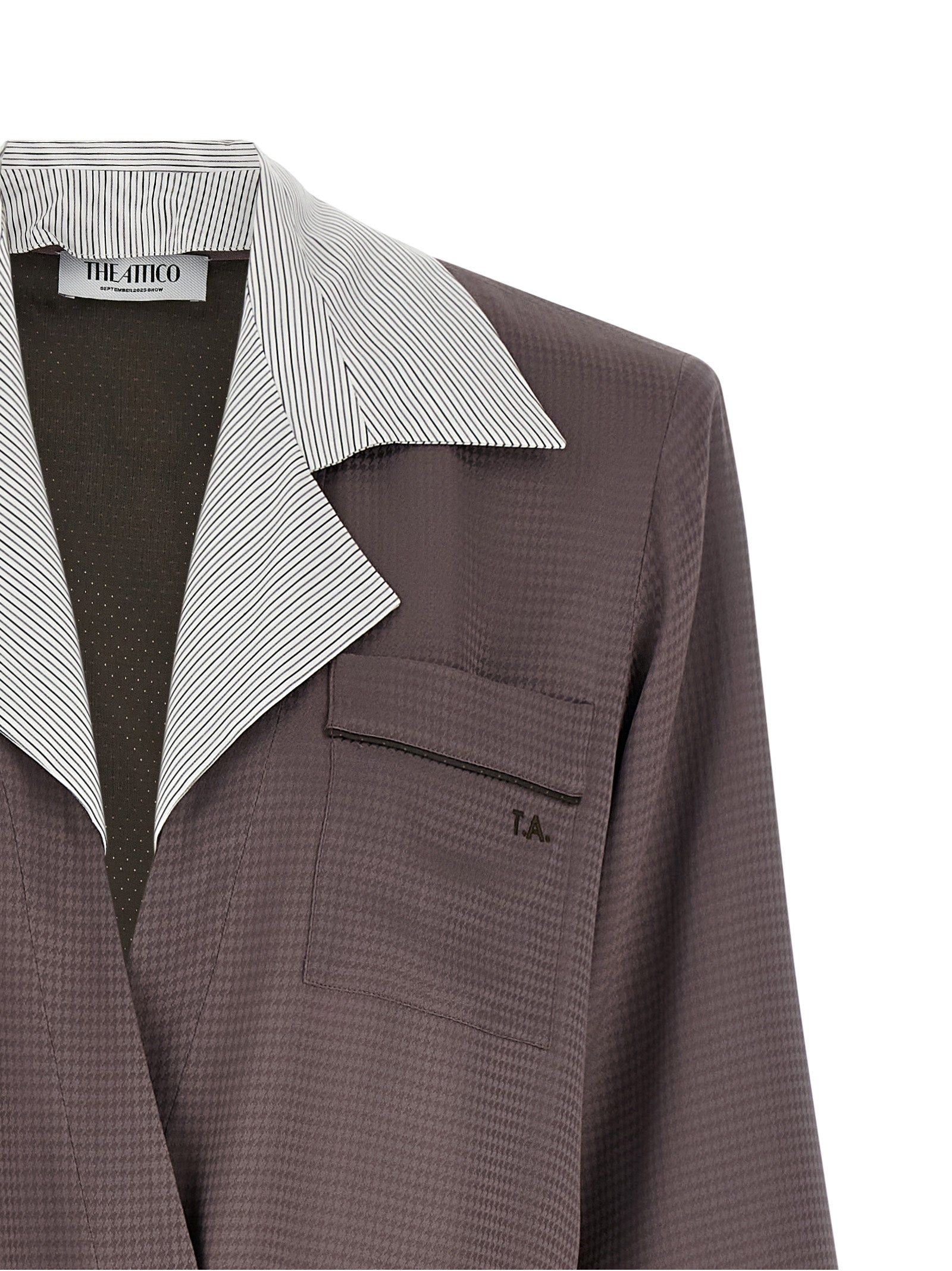 The Attico Violetter Viskose-Blazer