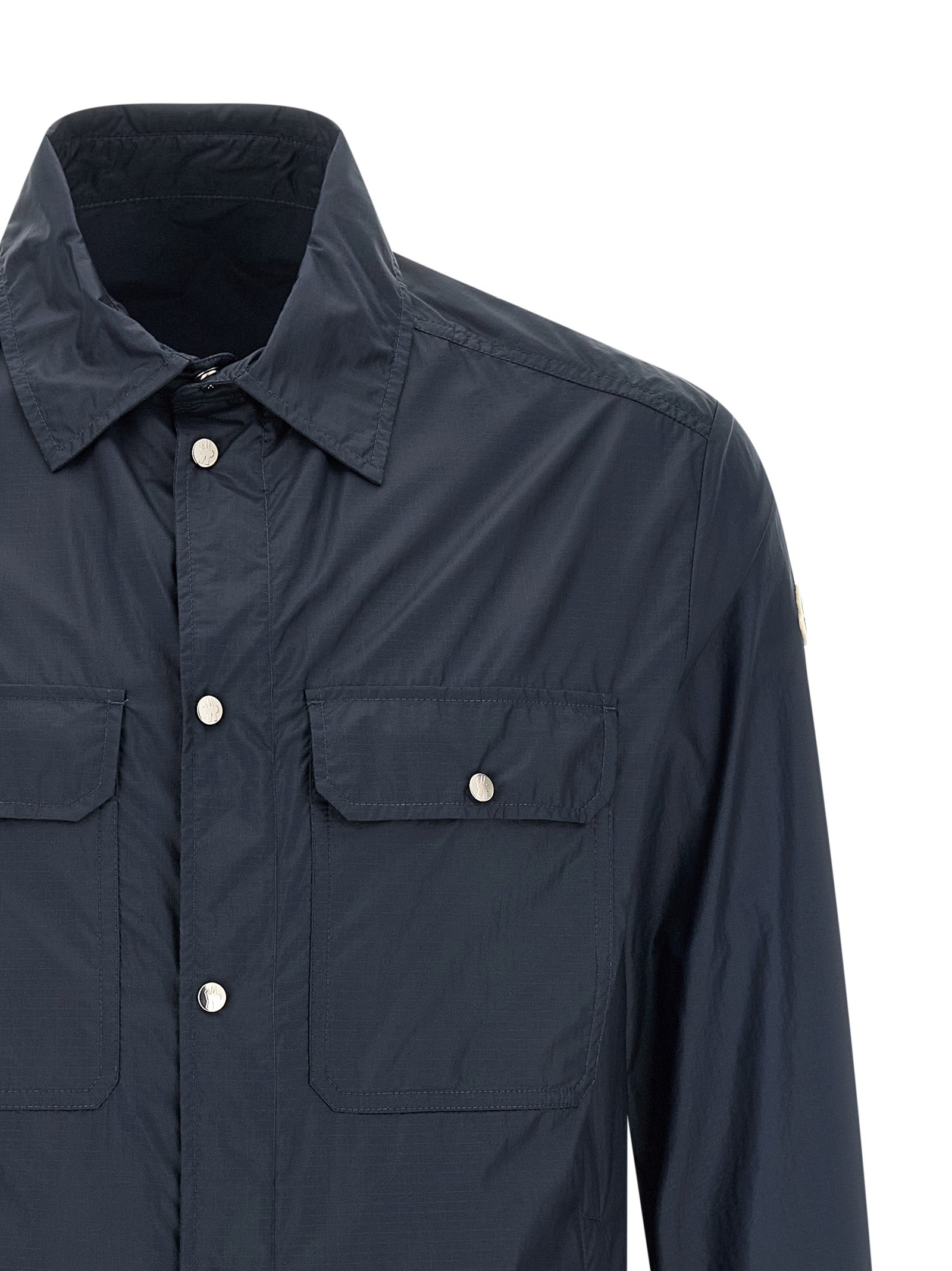 Moncler Blaue Polyamid-Bluse