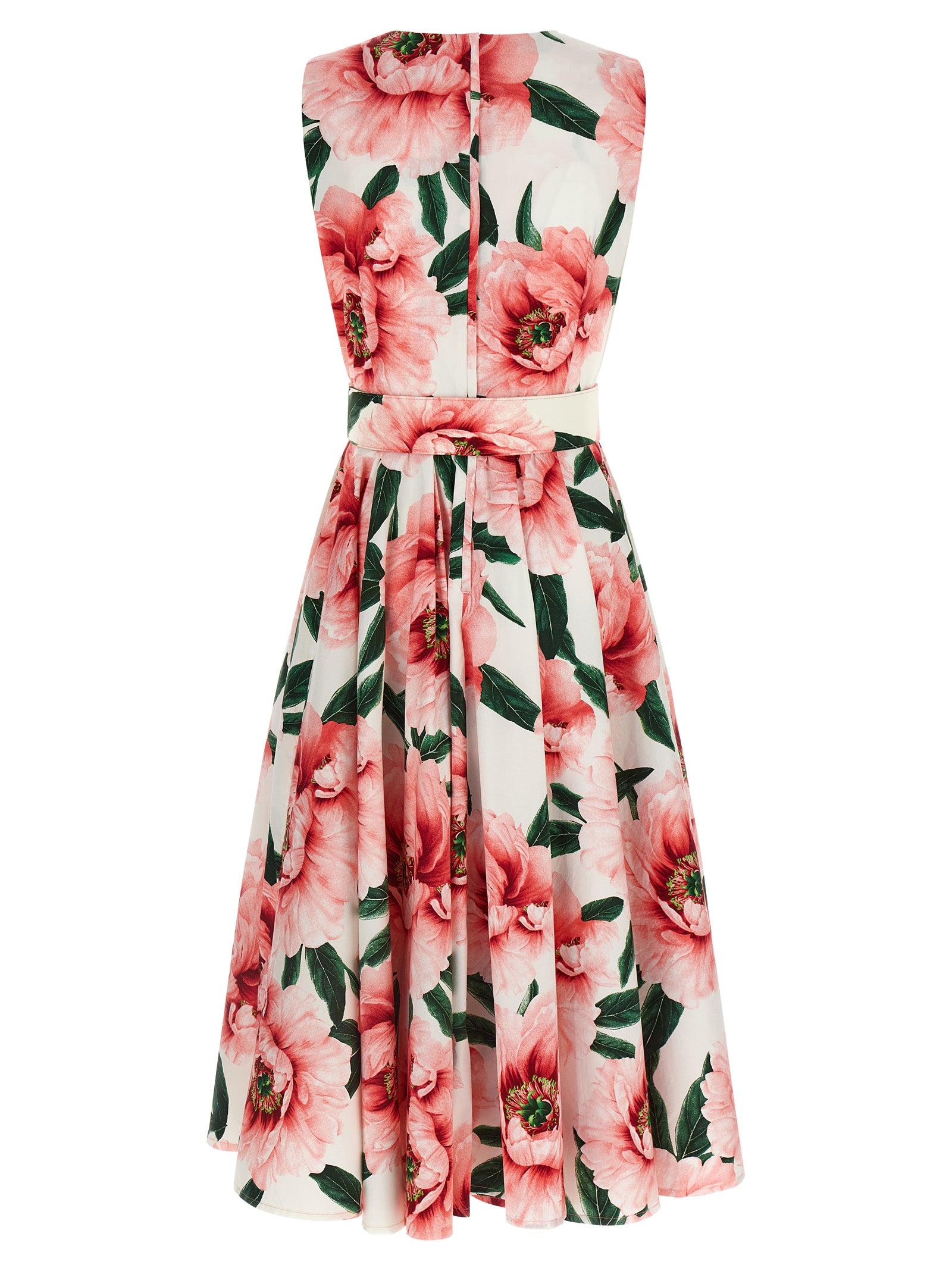 SAMANTHA SUNG Buntes Baumwoll-Midi-Kleid
