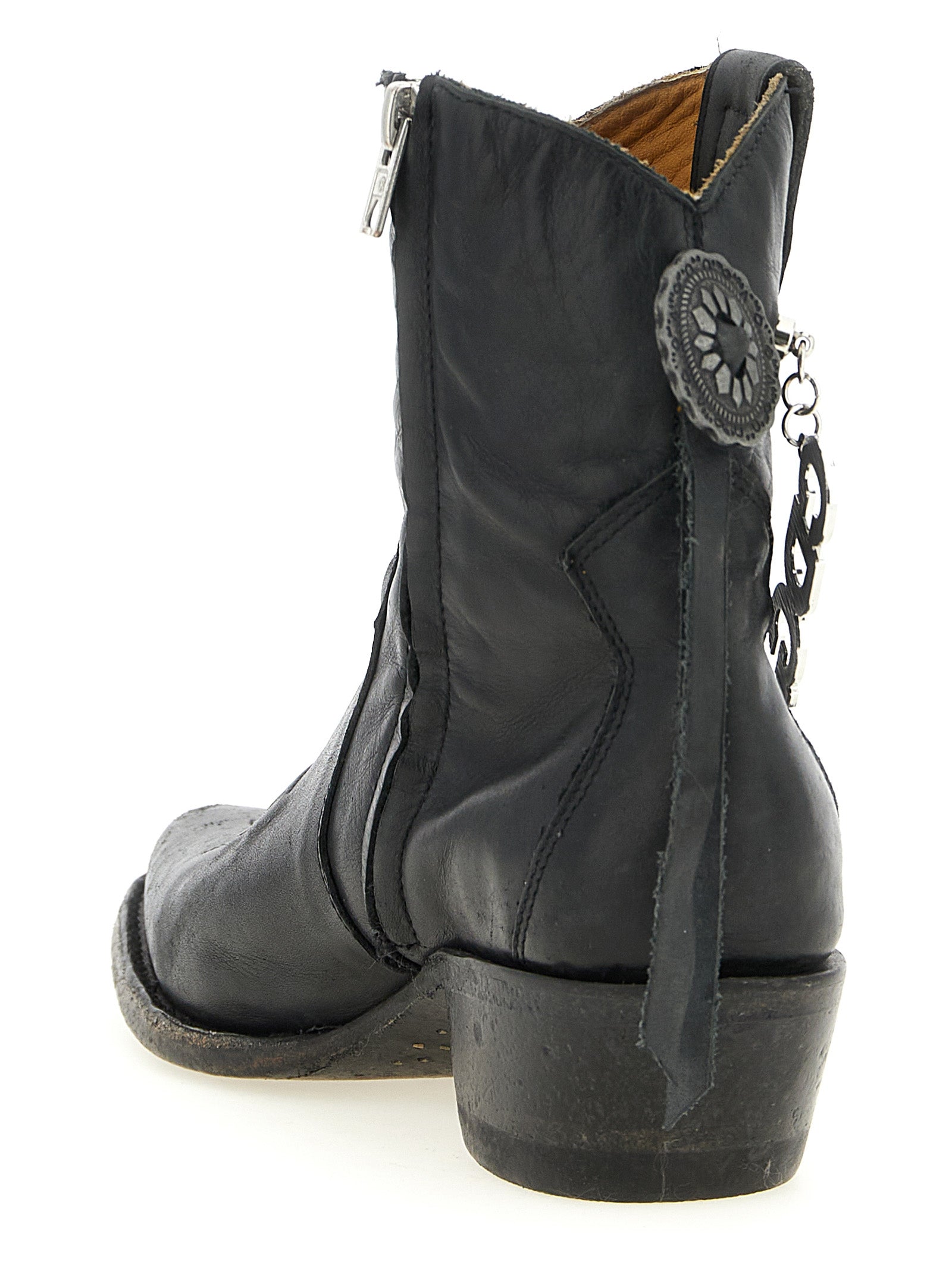 Comme Des Garçons Schwarze Chelsea Boots aus Rindsleder