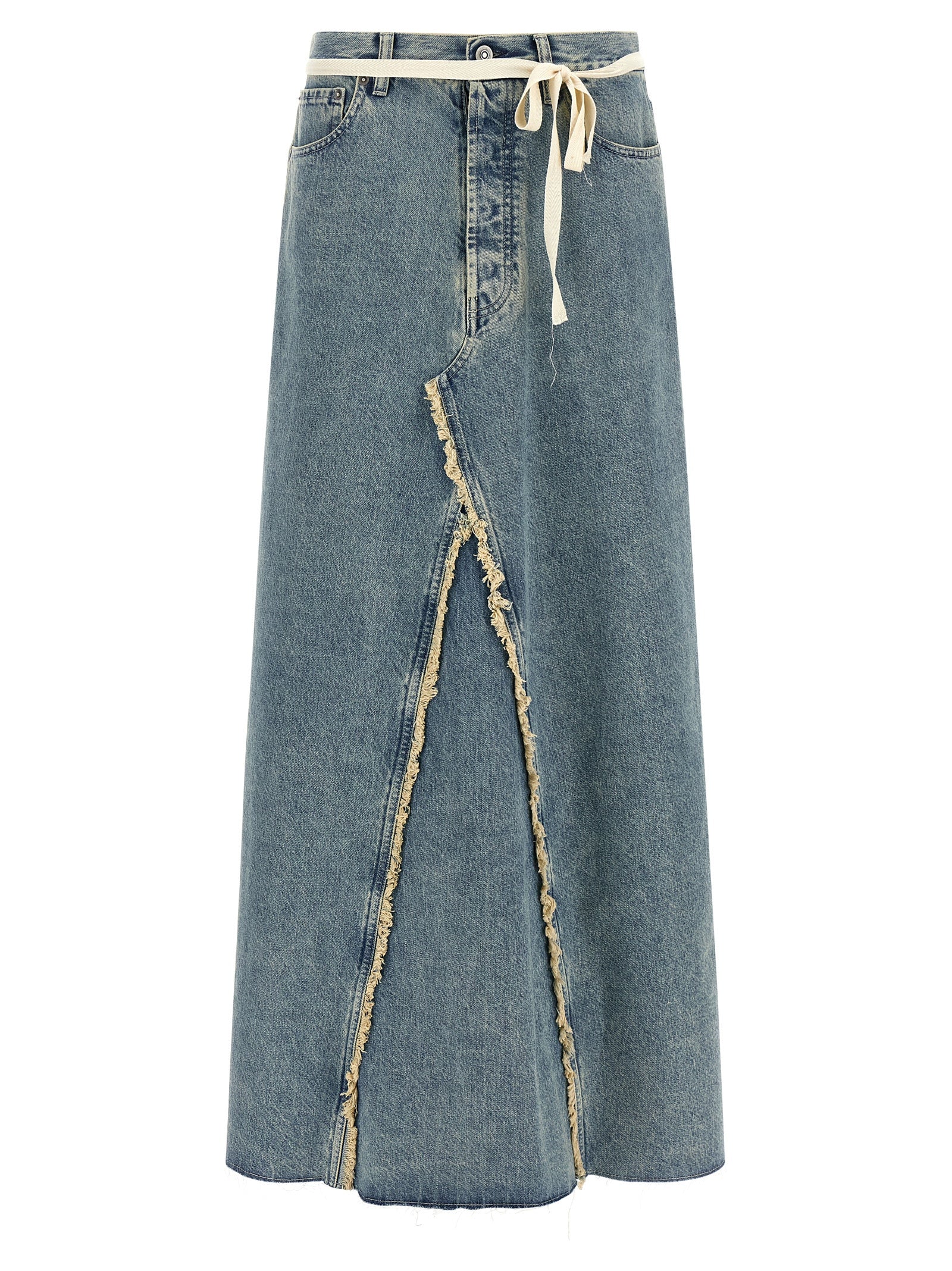 Maison Margiela Blaue Baumwoll-Minirock
