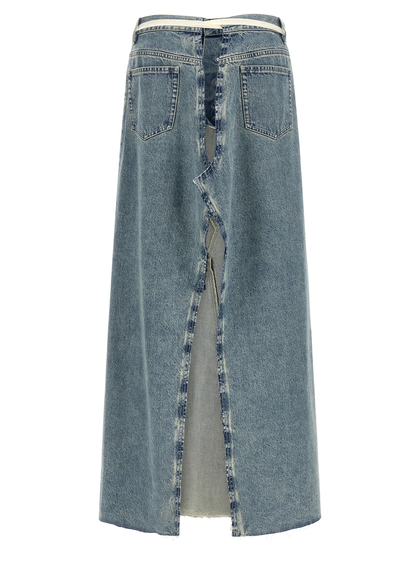 Maison Margiela Blaue Baumwoll-Minirock