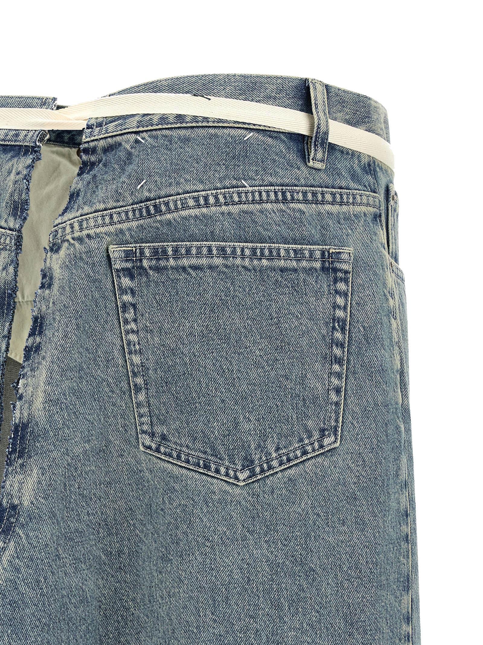 Maison Margiela Blaue Baumwoll-Minirock