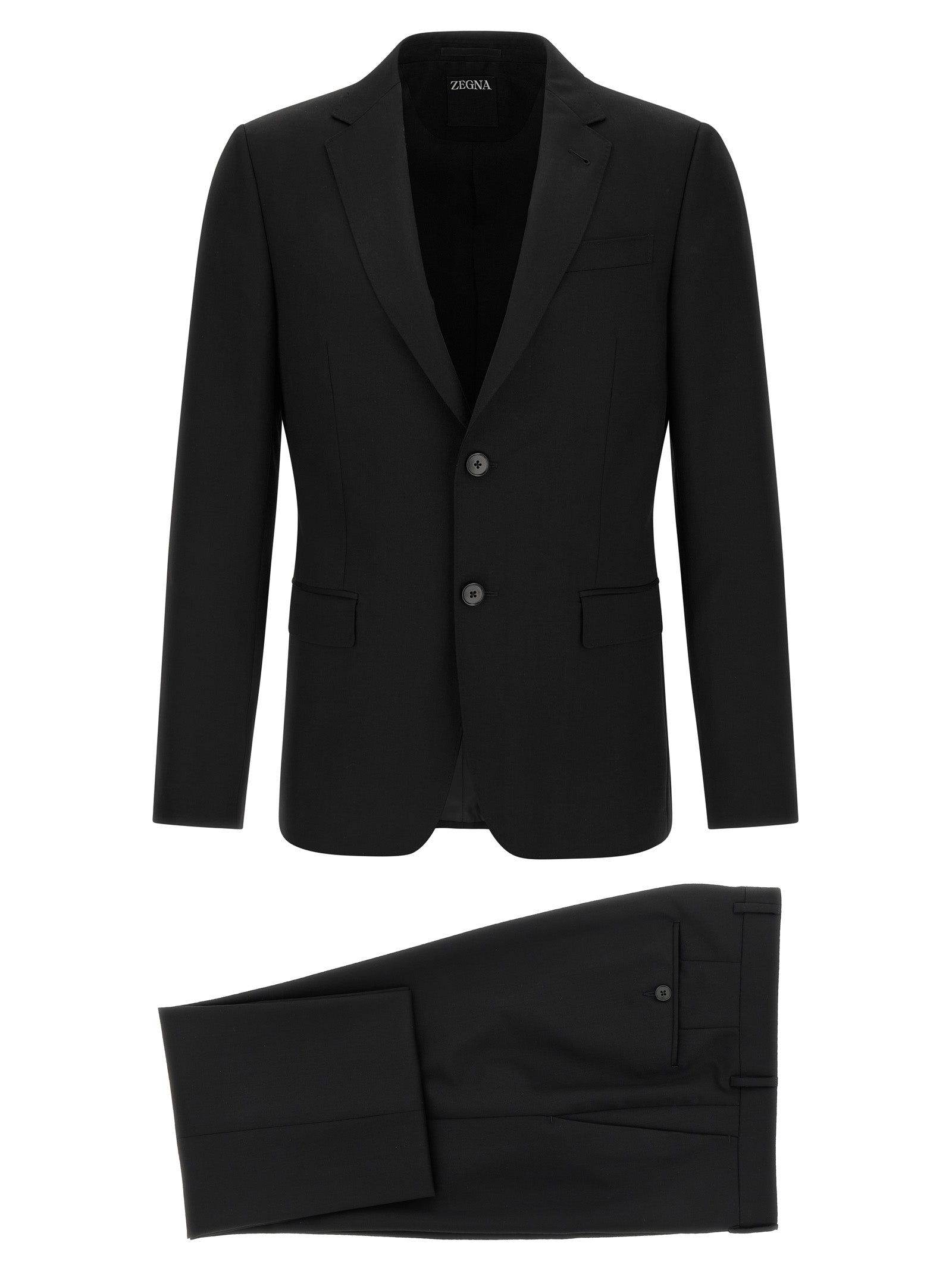 ZEGNA Schwarzer Wollblazer