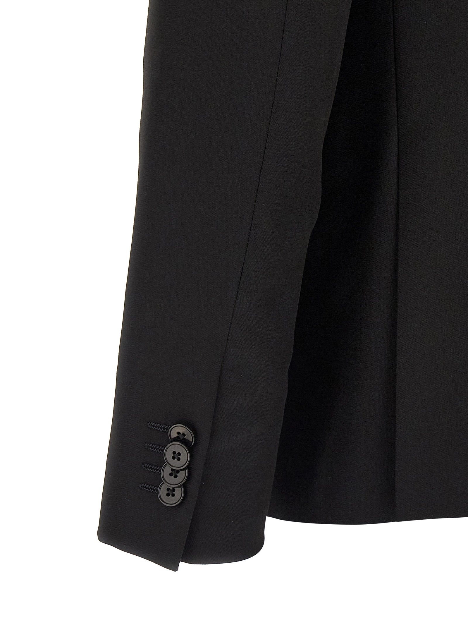 ZEGNA Schwarzer Wollblazer