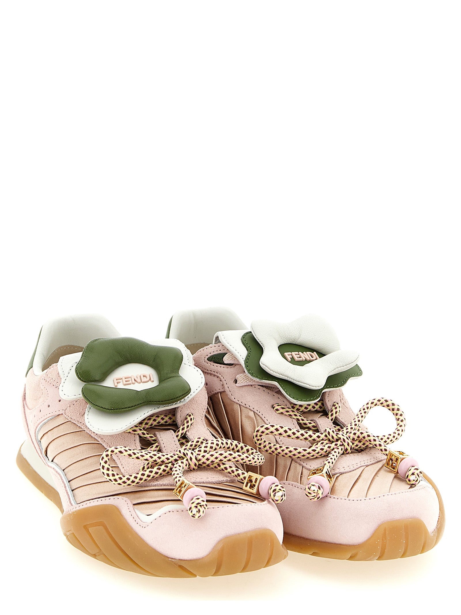 Fendi Bunte Sneaker aus Kalbsleder