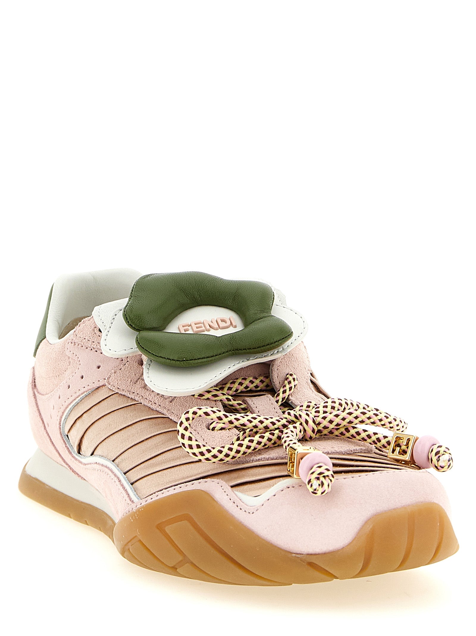 Fendi Bunte Sneaker aus Kalbsleder