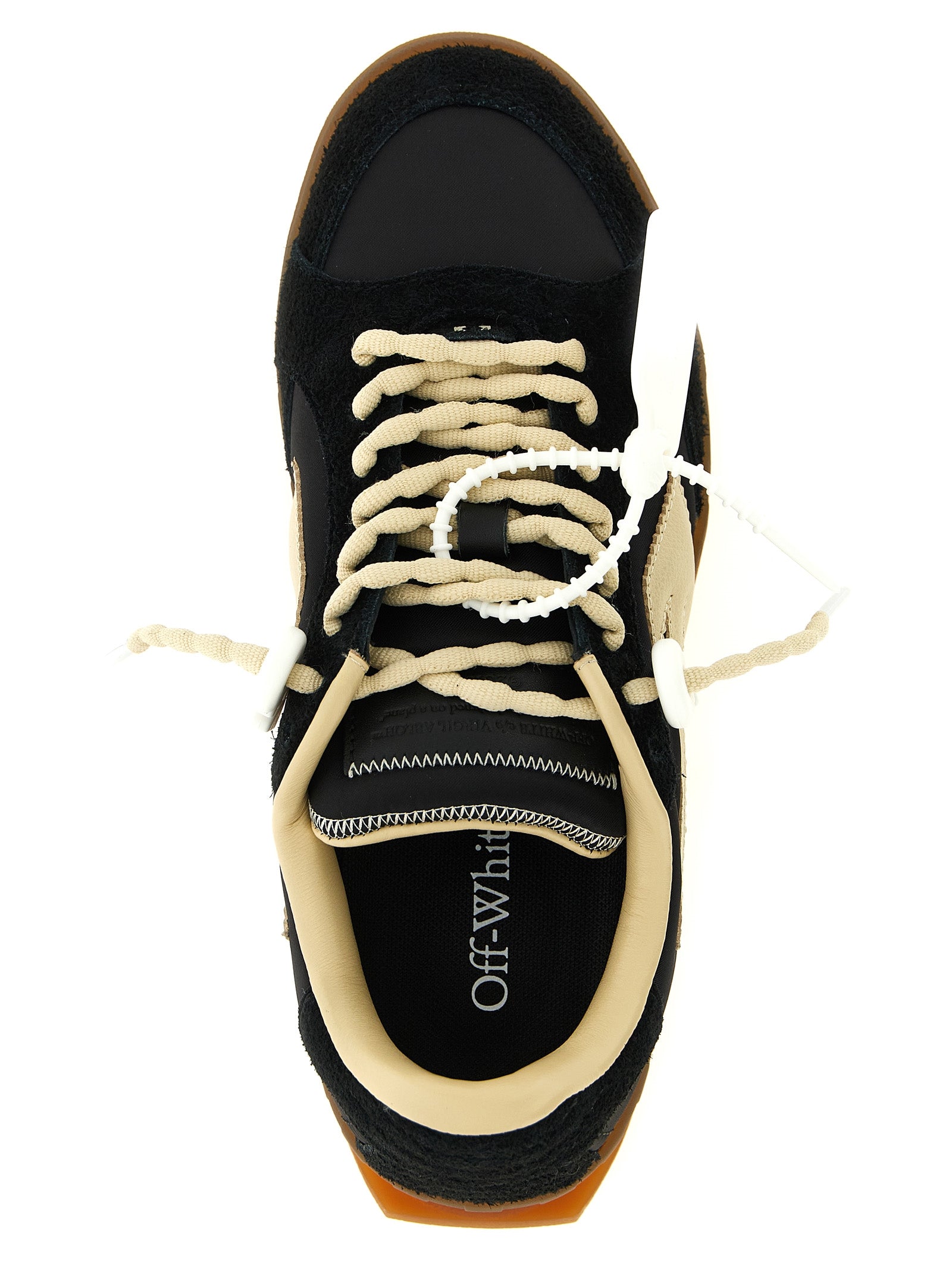 Off-White Schwarze Sneaker aus Nylon im Athletic-Stil