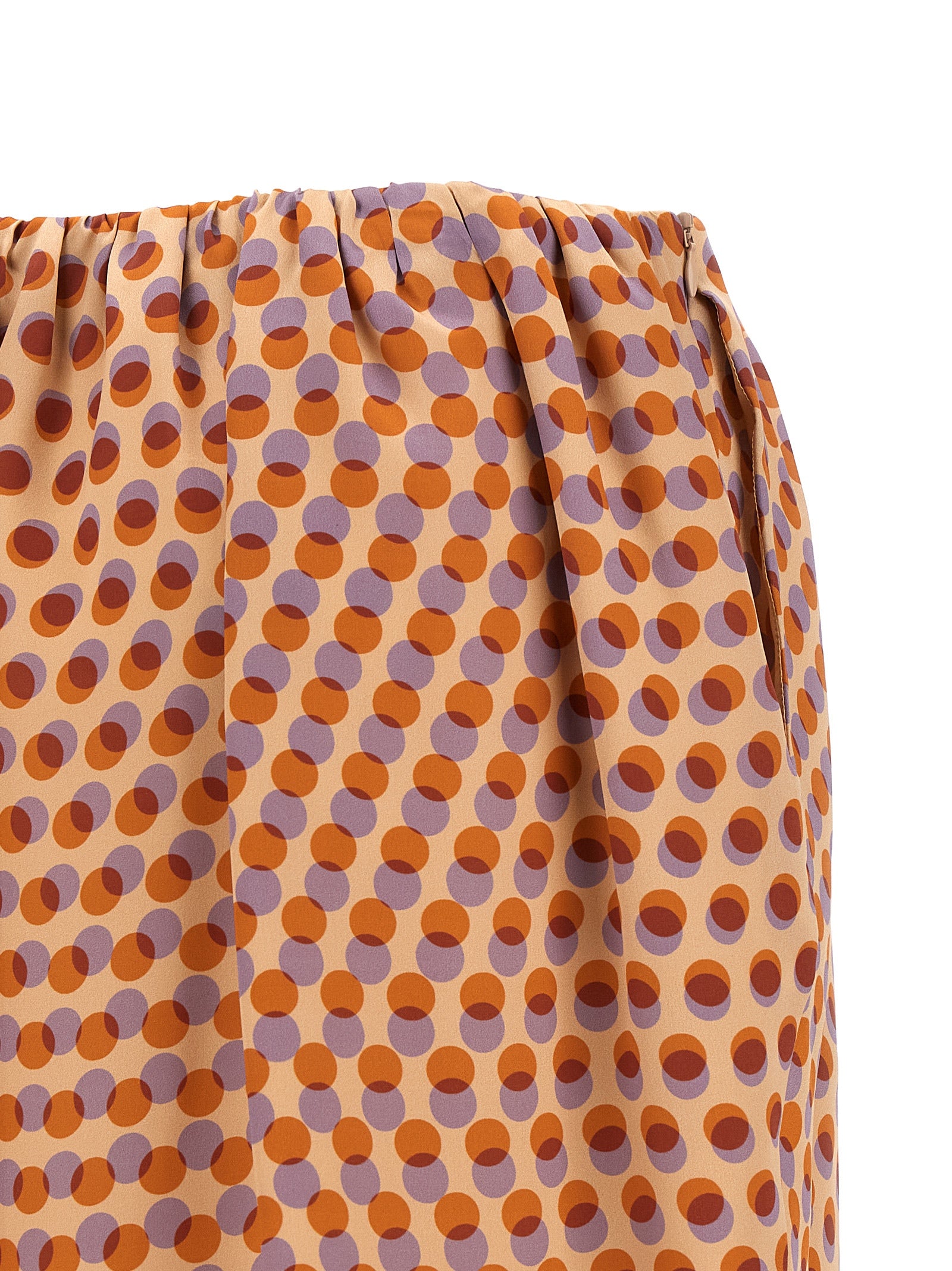 Dries Van Noten Mehrfarbiger Seiden-Midirock