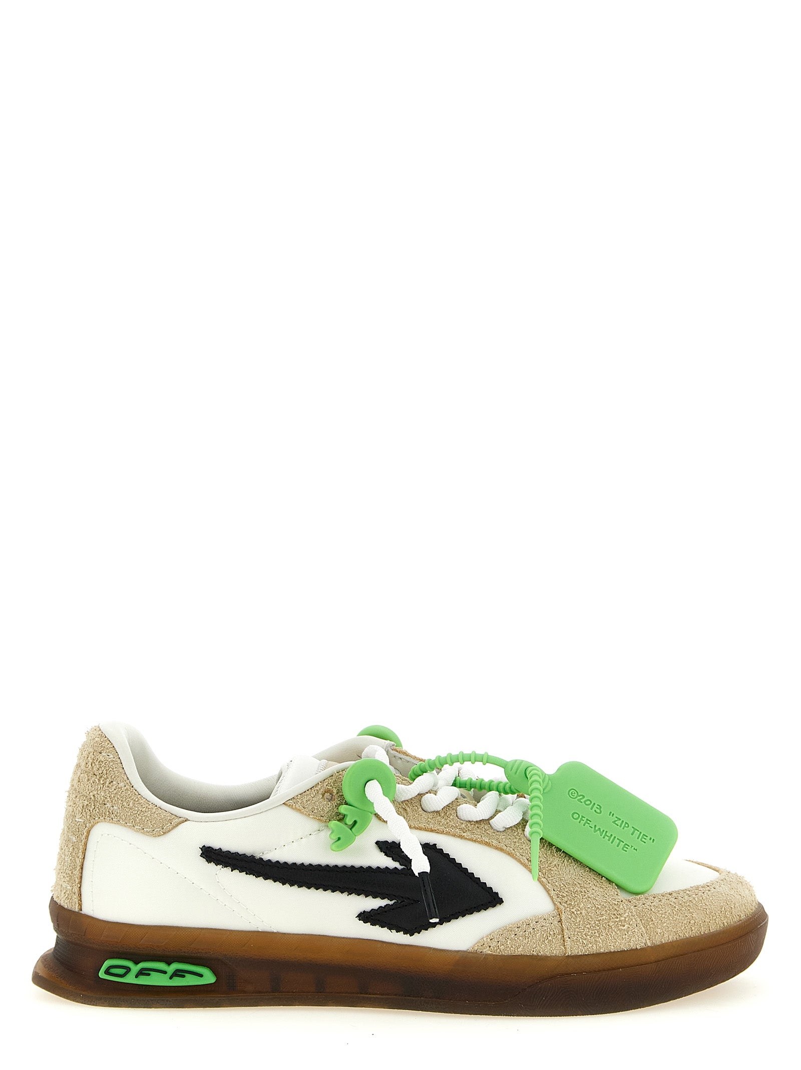 Off-White Mehrfarbige Nylon-Athletik-Sneaker