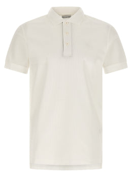 Burberry Weißes Poloshirt aus Baumwolle