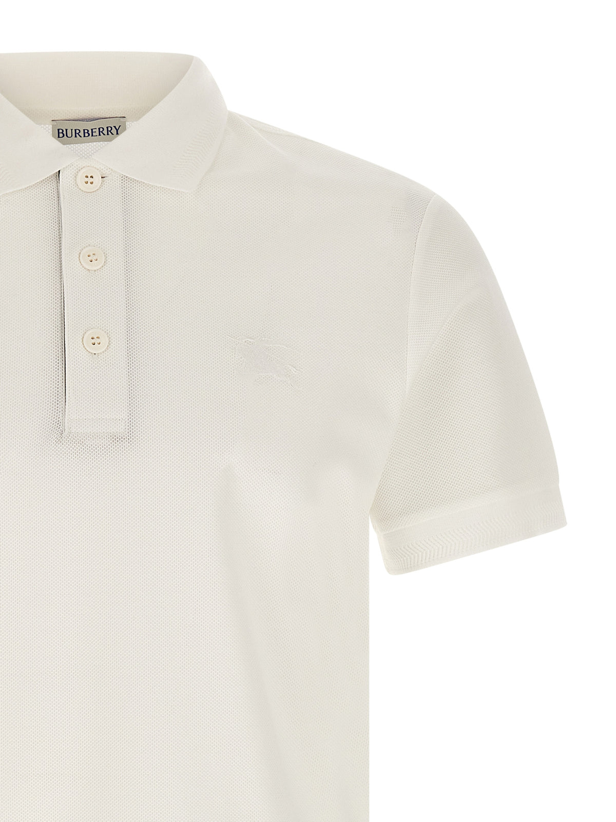 Burberry Weißes Poloshirt aus Baumwolle