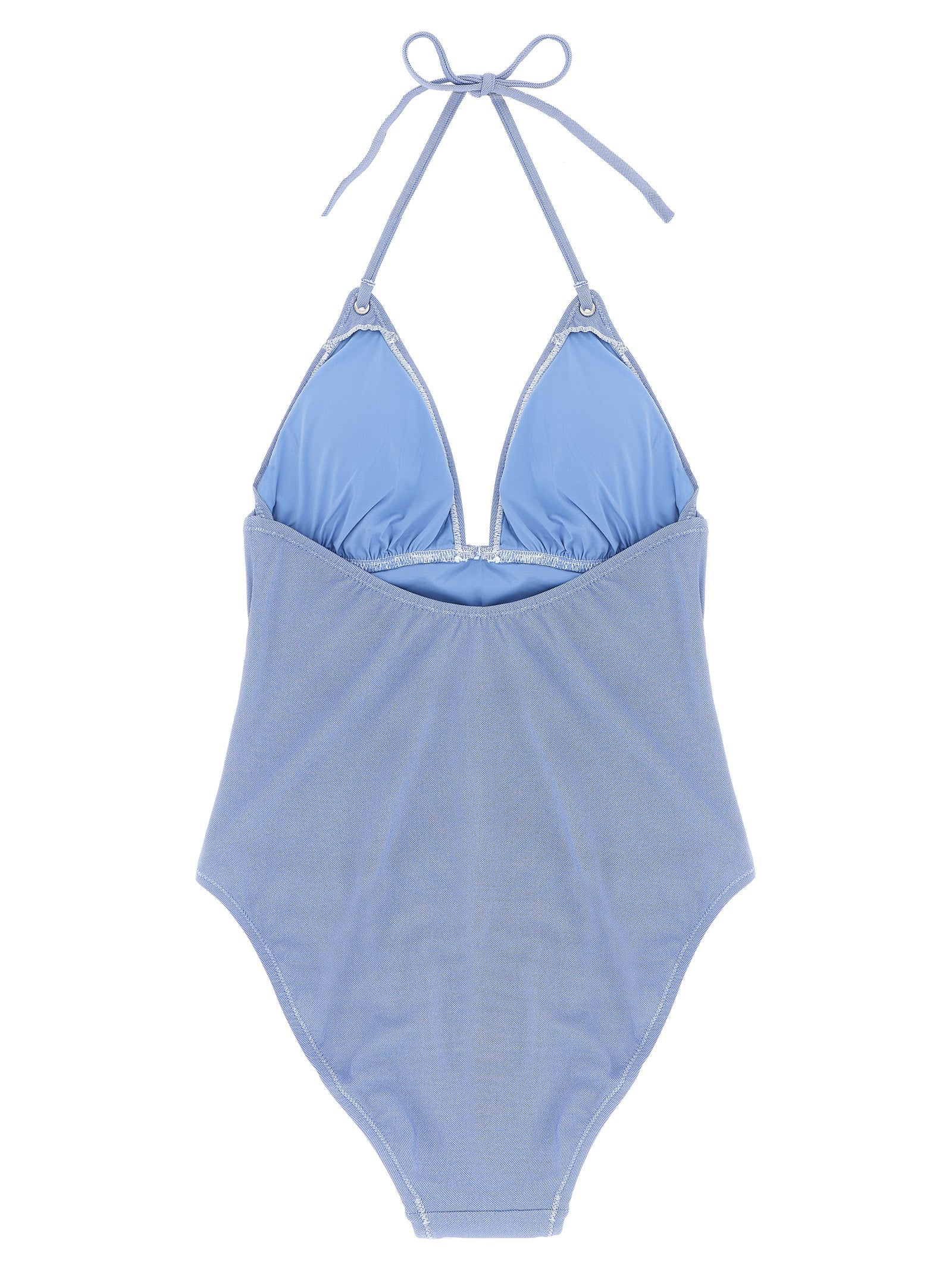 Polo Ralph Lauren Blaues One-Piece-Badeanzug aus Nylon