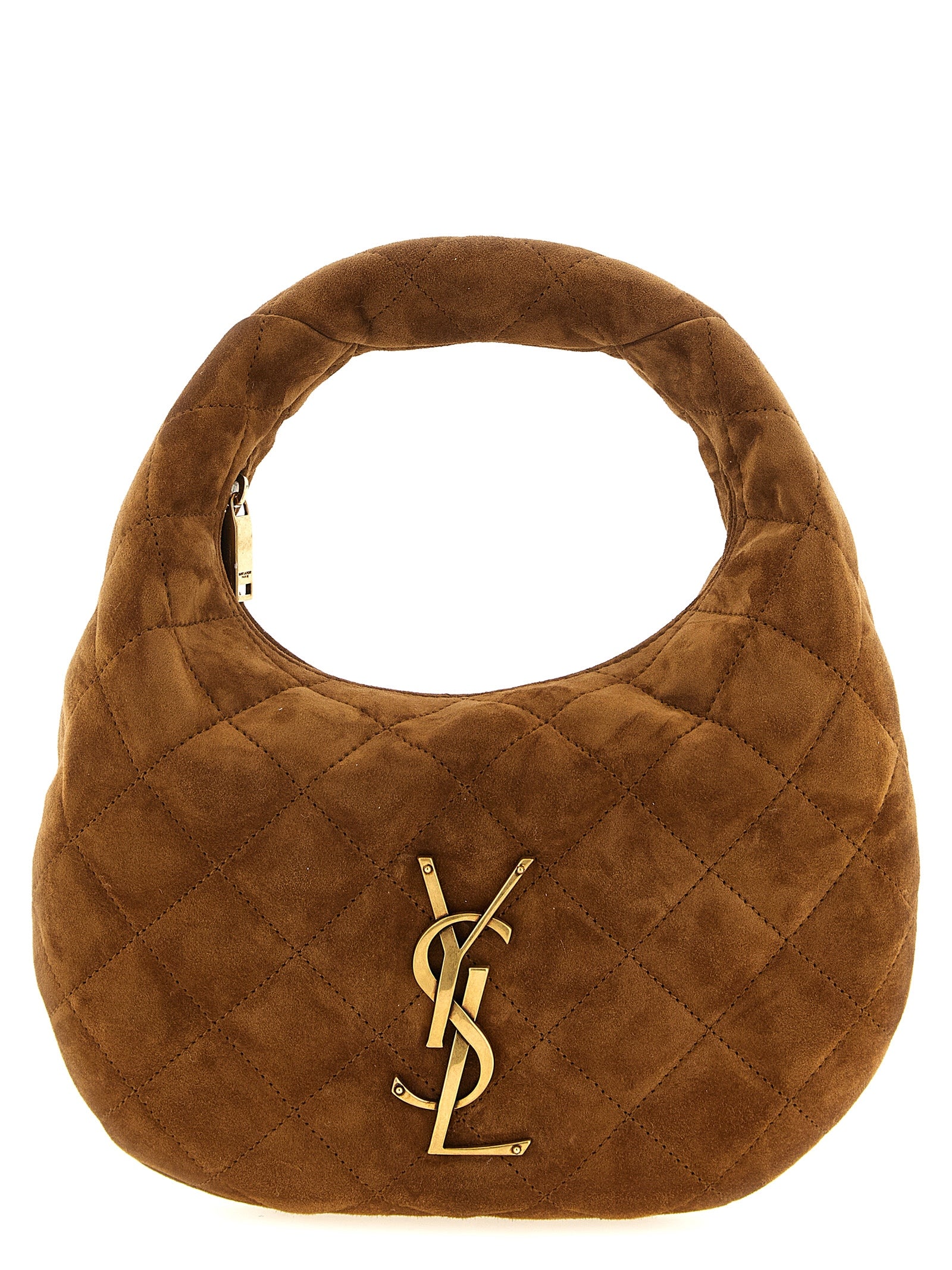 Saint Laurent Braune Kalbsleder-Handtasche