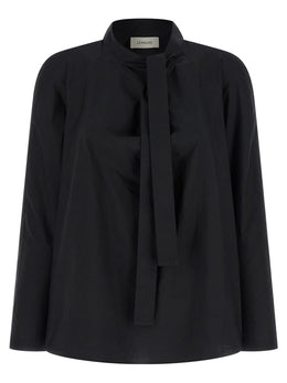 Lemaire Schwarze Baumwollbluse