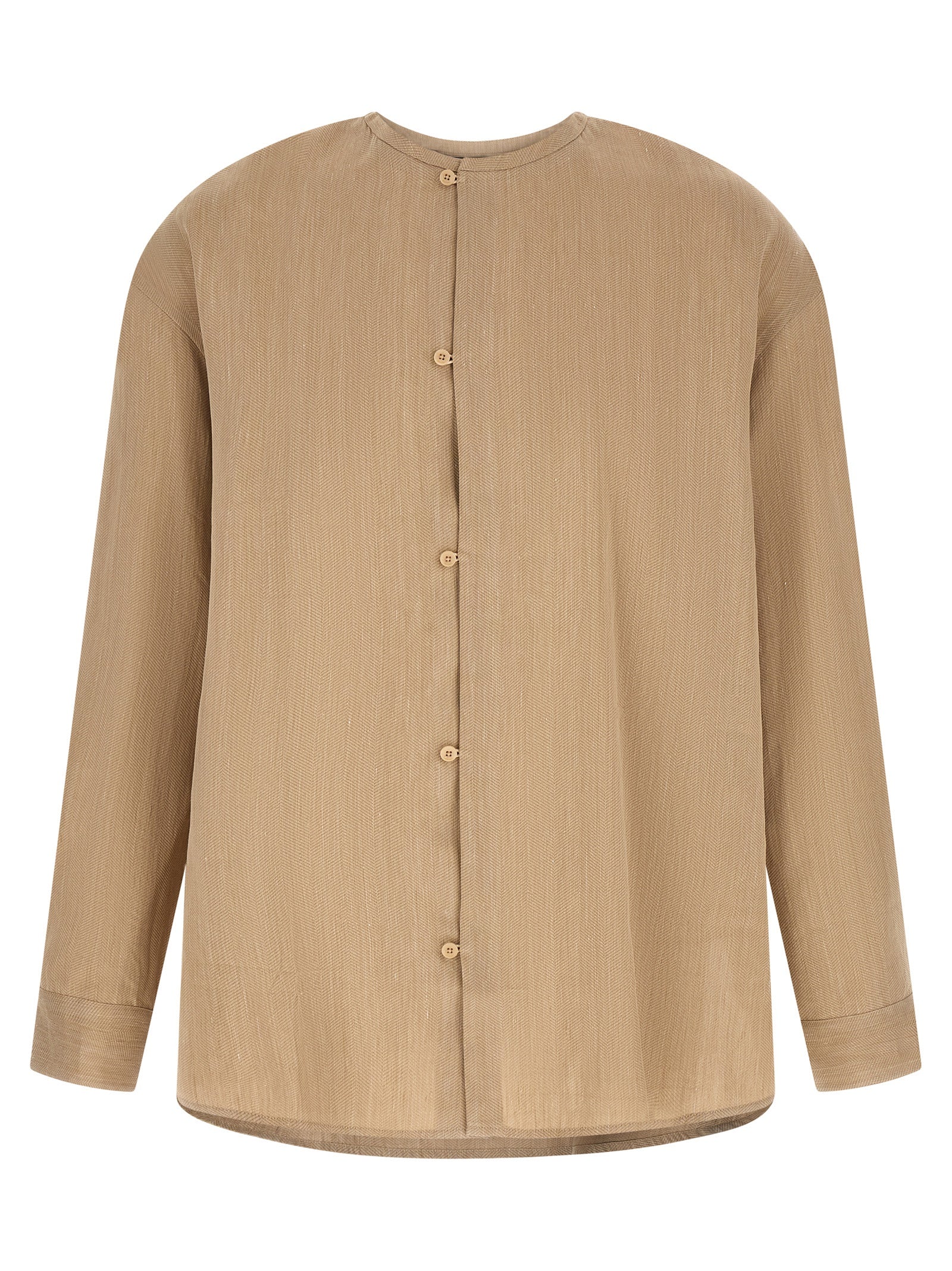 Jacquemus Bicolor Leinenbluse