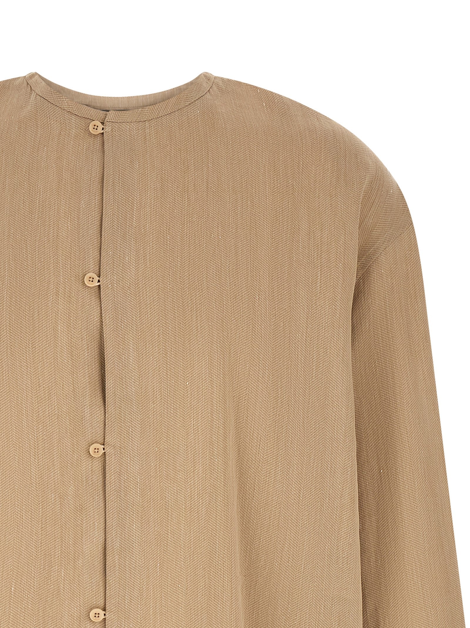 Jacquemus Bicolor Leinenbluse