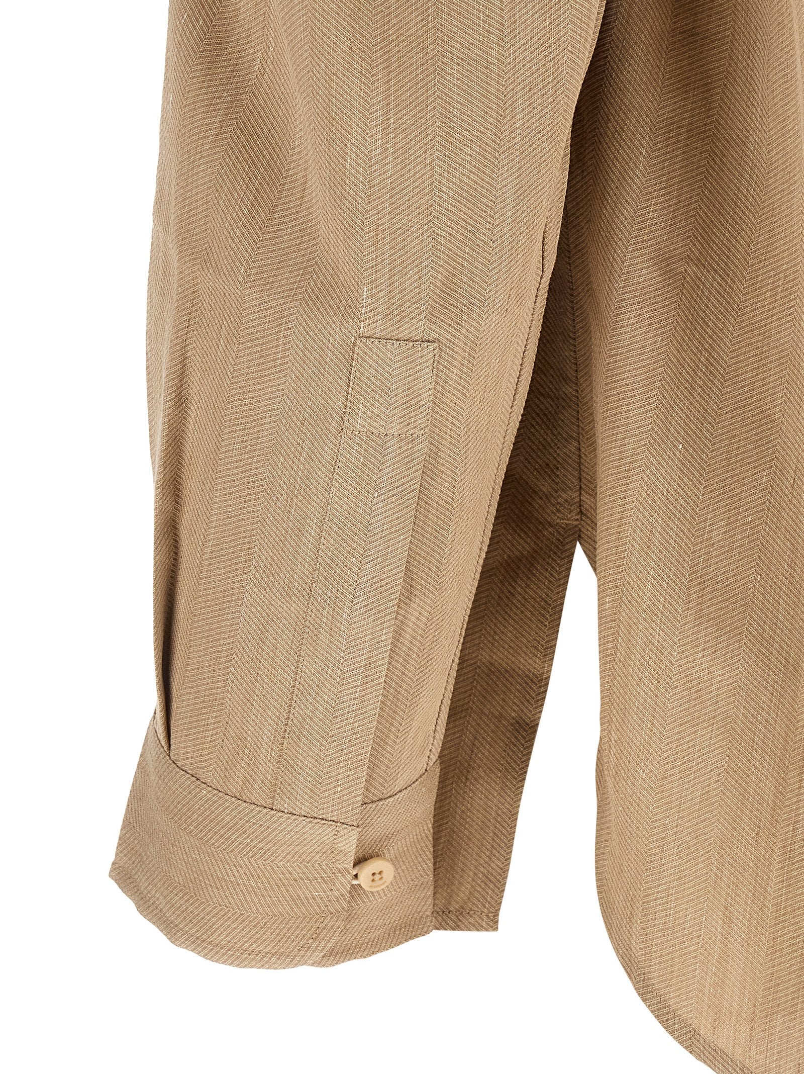 Jacquemus Bicolor Leinenbluse